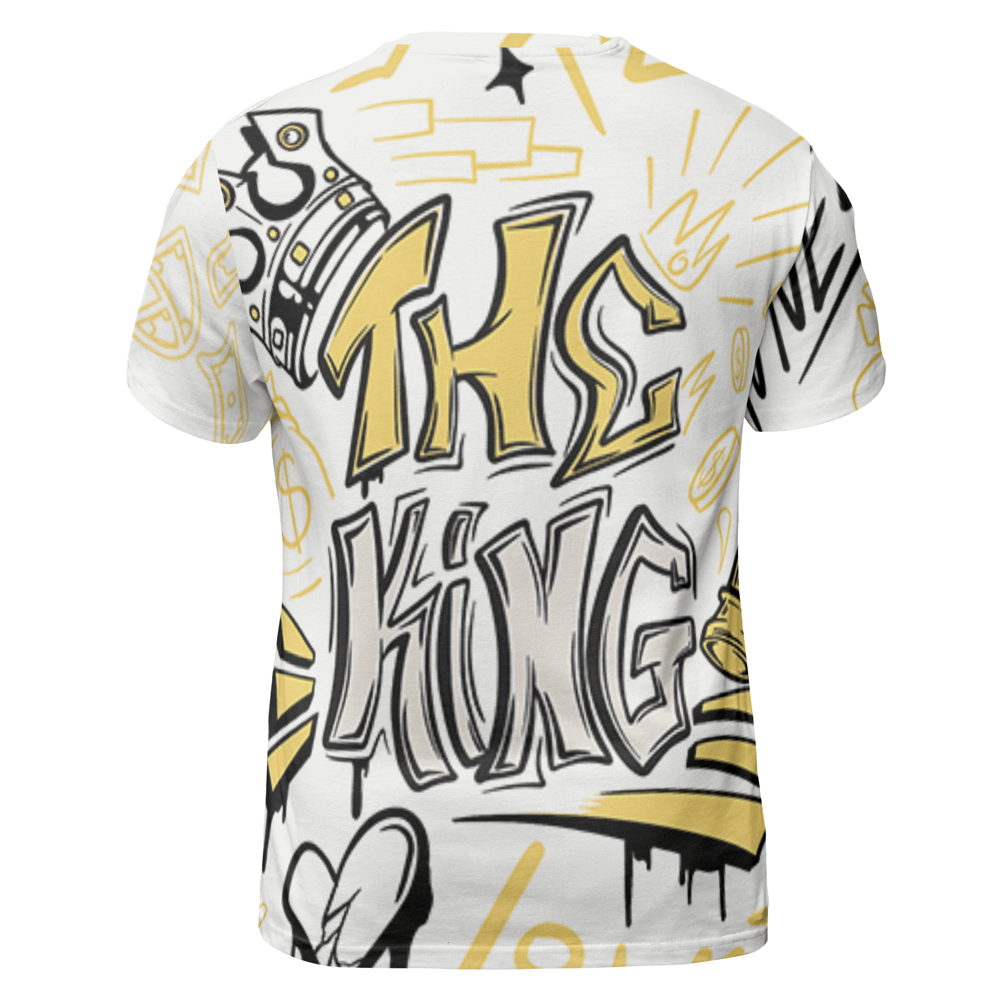 Sail 4s T Shirt Match The King 3D All-Over Print Graffiti - NastyJamz