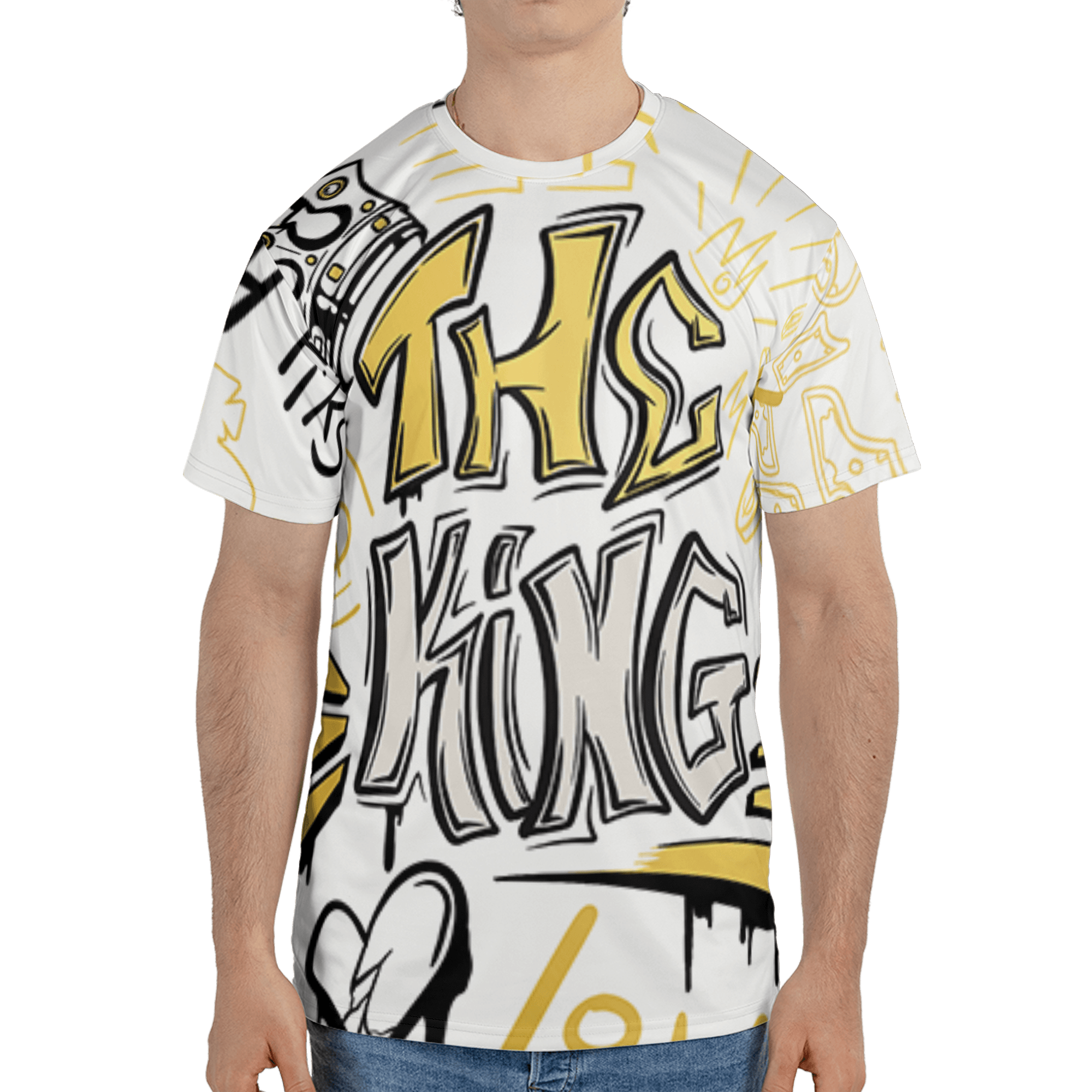 Sail 4s T Shirt Match The King 3D All-Over Print Graffiti - NastyJamz