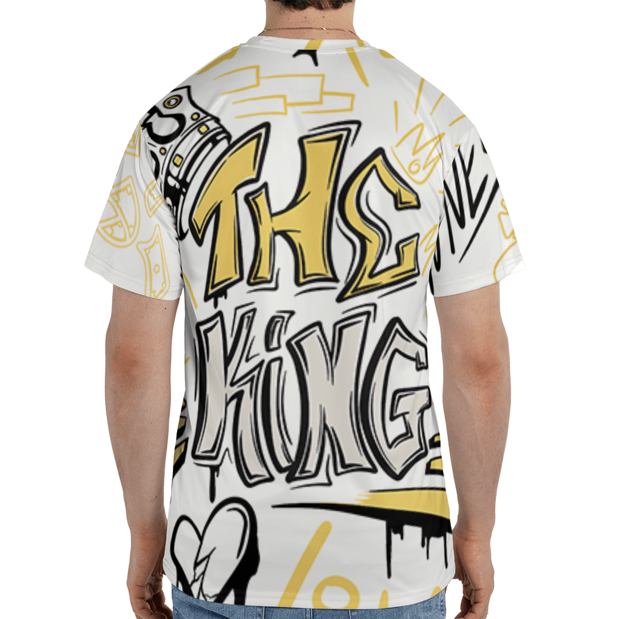 Sail 4s T Shirt Match The King 3D All-Over Print Graffiti - NastyJamz