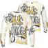 Sail 4s Sweatshirt Match The King 3D All-Over Print Graffiti - NastyJamz
