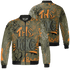 Olive 5s Jacket Match The King 3D All-Over Print Graffiti - NastyJamz