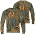 Olive 5s Sweatshirt Match The King 3D All-Over Print Graffiti - NastyJamz