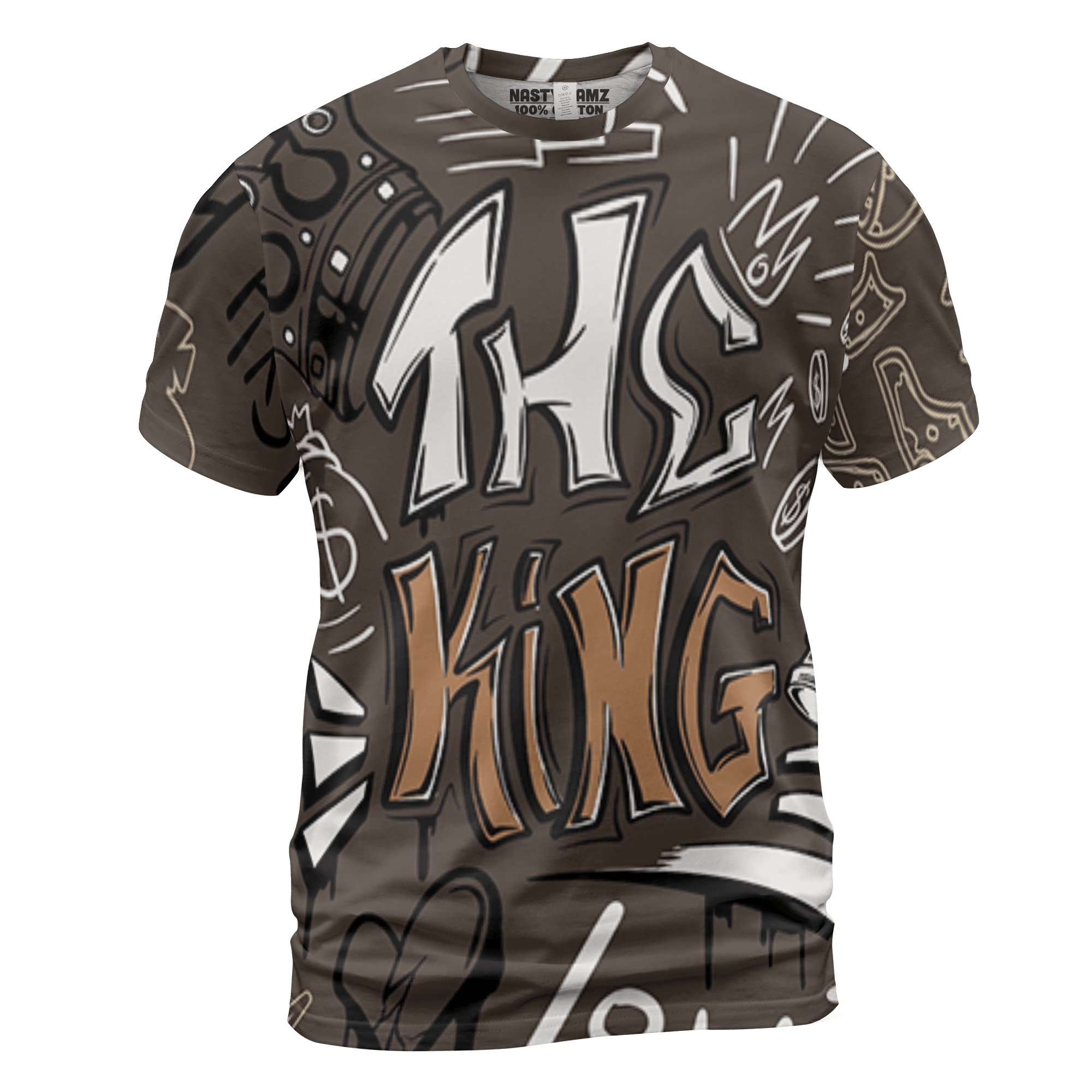 Jumpman Jack T Shirt Match The King 3D All-Over Print Graffiti - NastyJamz