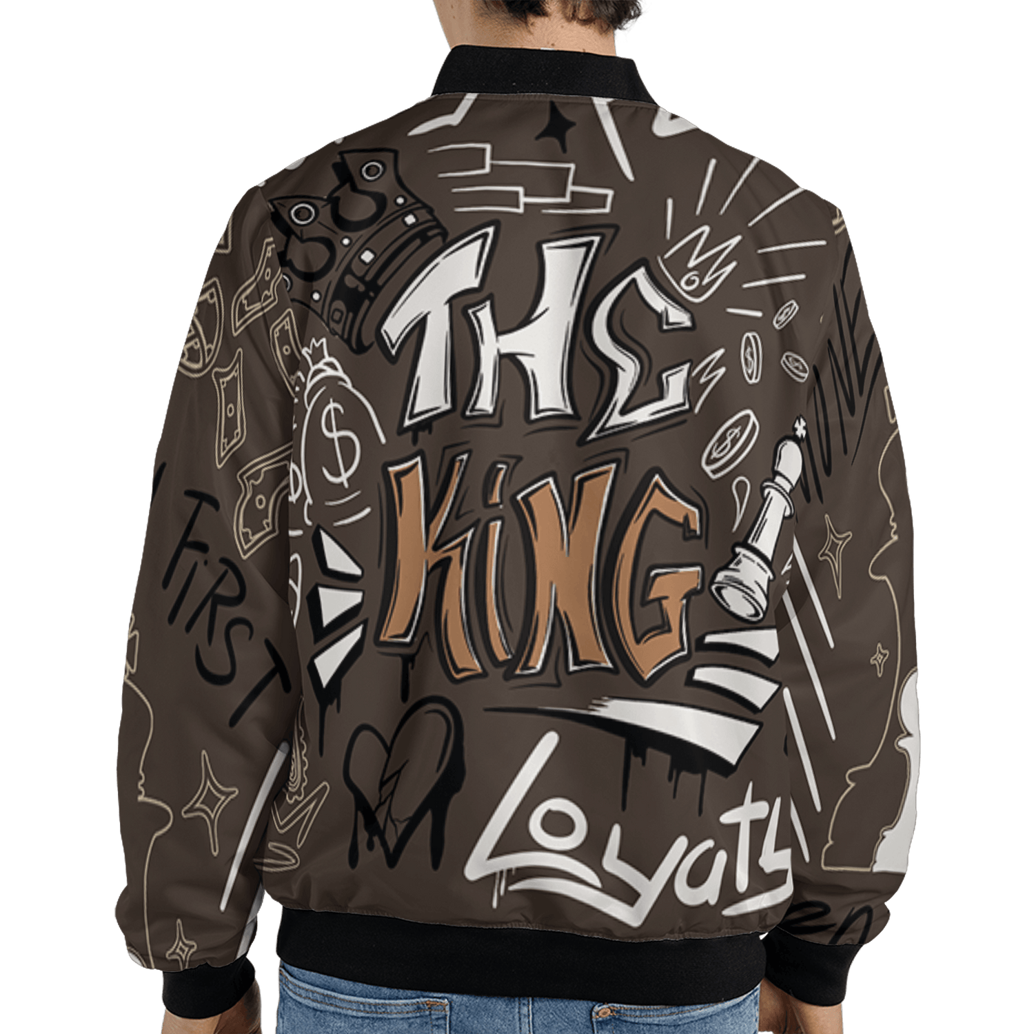 Jumpman Jack Jacket Match The King 3D All-Over Print Graffiti - NastyJamz