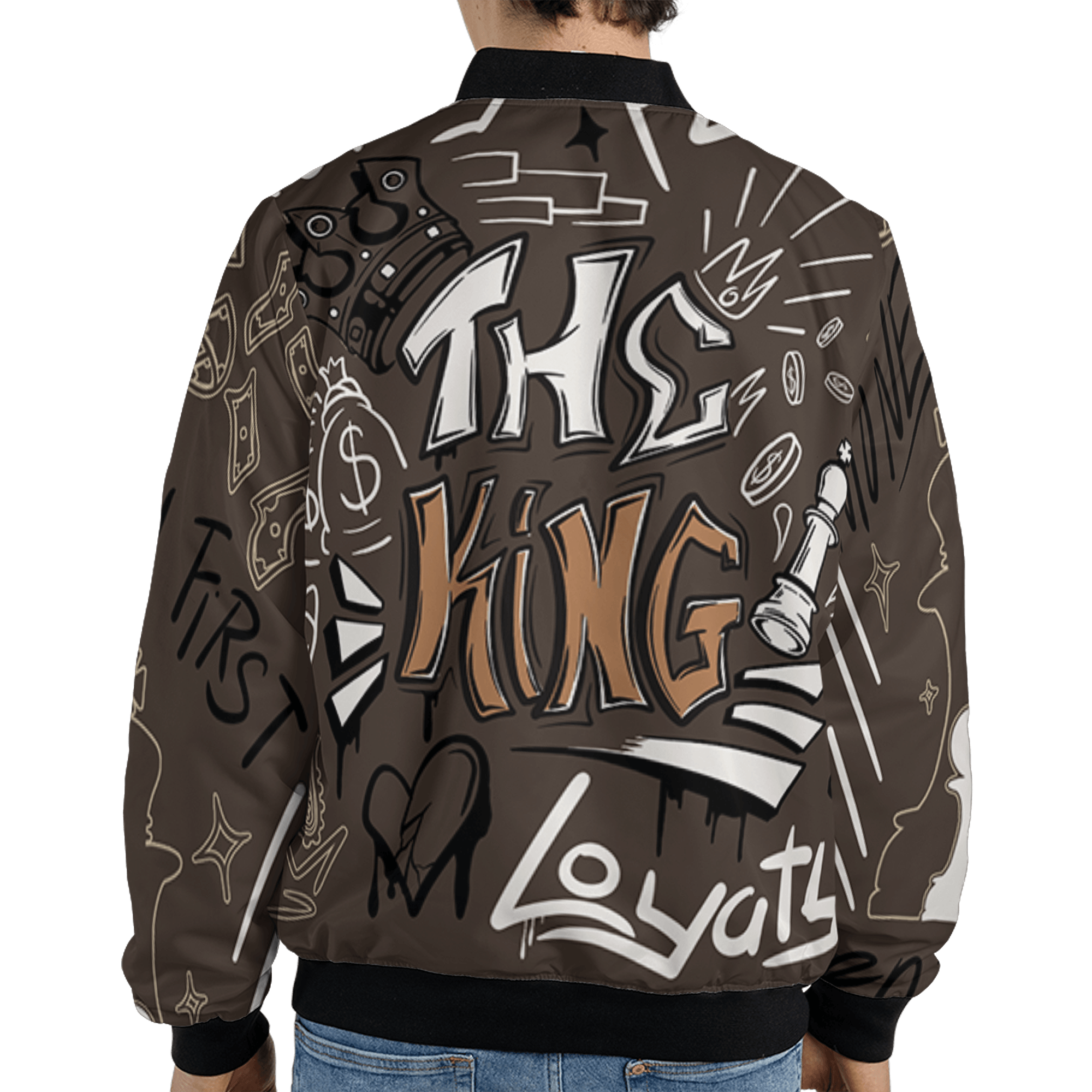 Jumpman Jack Jacket Match The King 3D All-Over Print Graffiti - NastyJamz