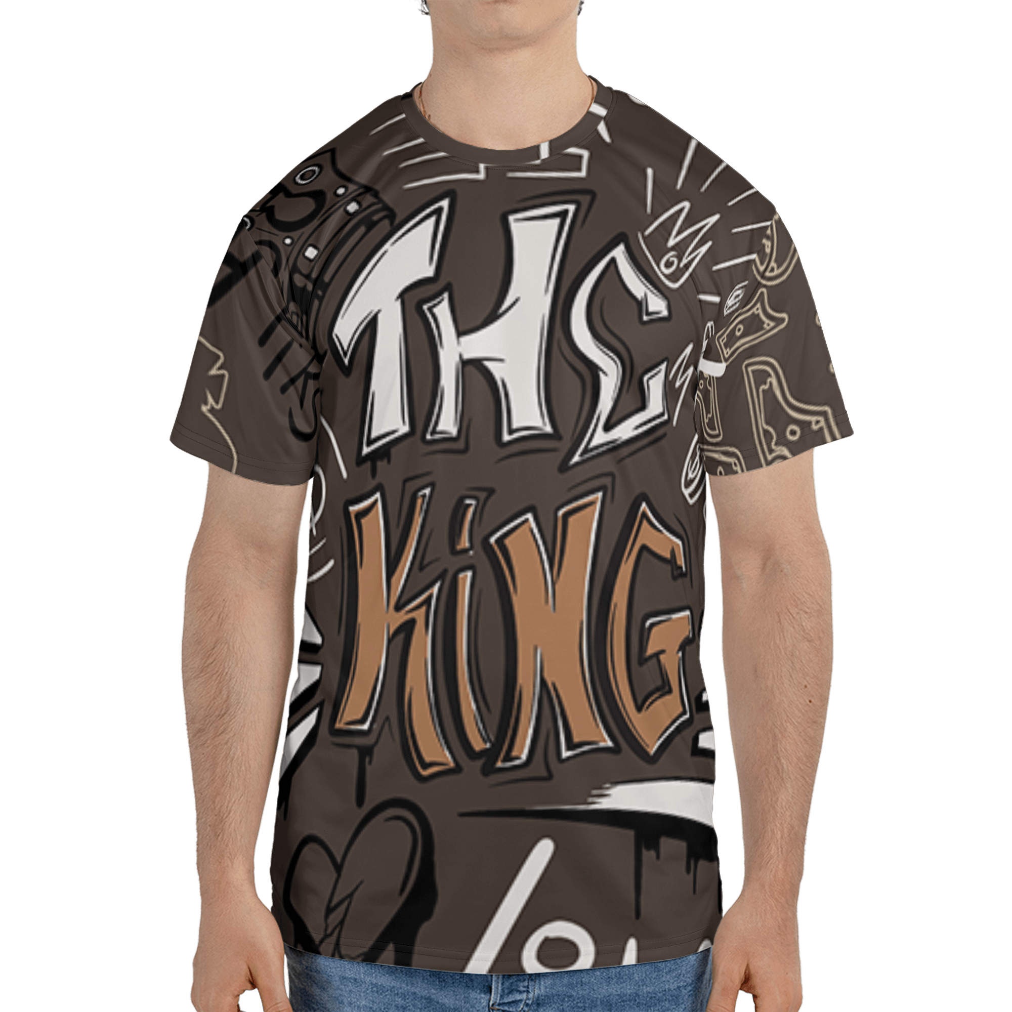 Jumpman Jack T Shirt Match The King 3D All-Over Print Graffiti - NastyJamz