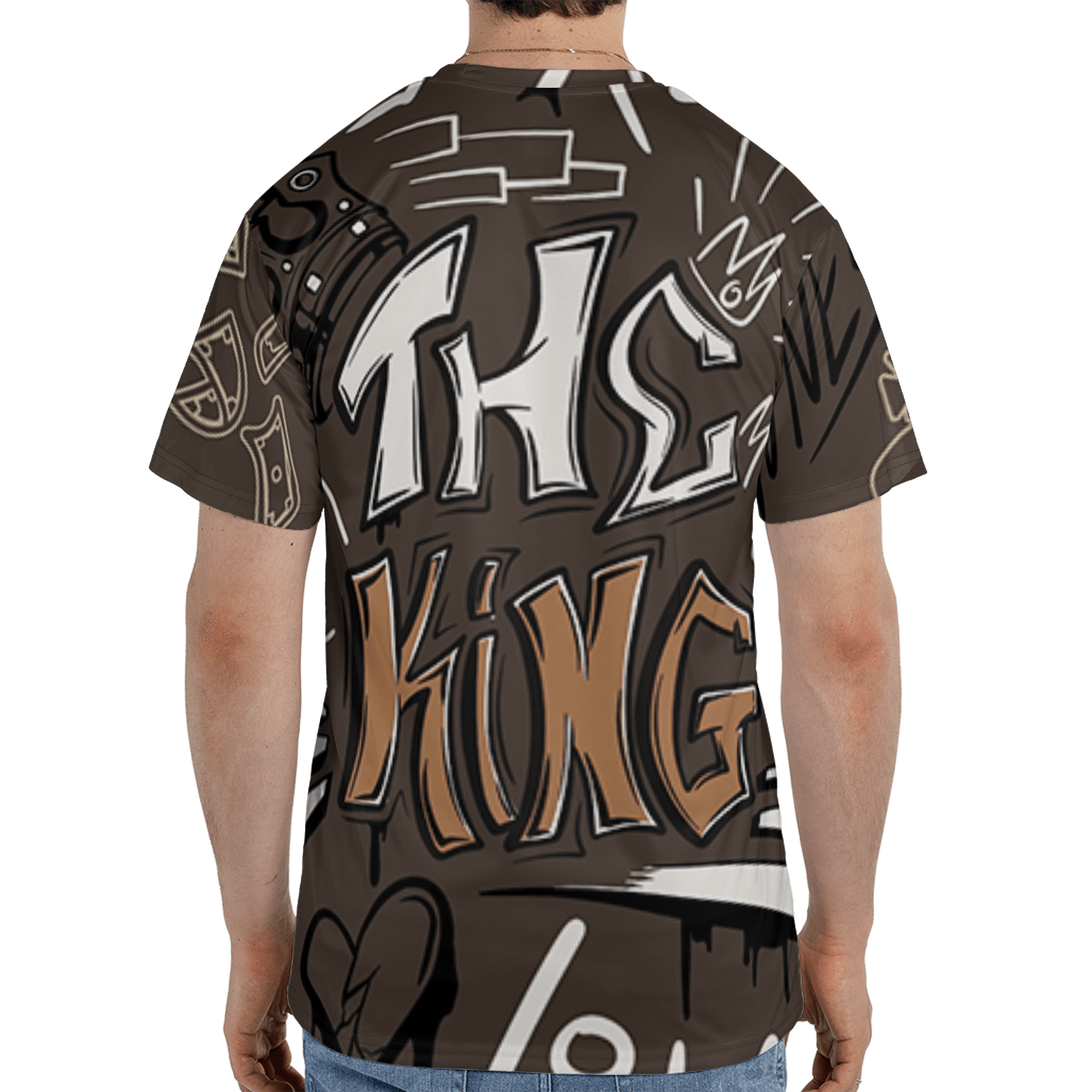 Jumpman Jack T Shirt Match The King 3D All-Over Print Graffiti - NastyJamz