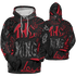 Spizike Low Bred Hoodie Match The King 3D All-Over Print Graffiti - NastyJamz