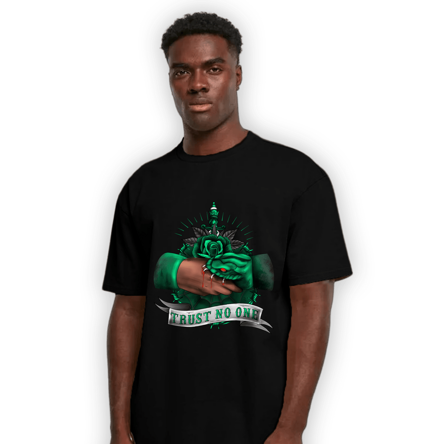 Celtic Lucky Green 1s T Shirt Match Trust No One Old School - NastyJamz