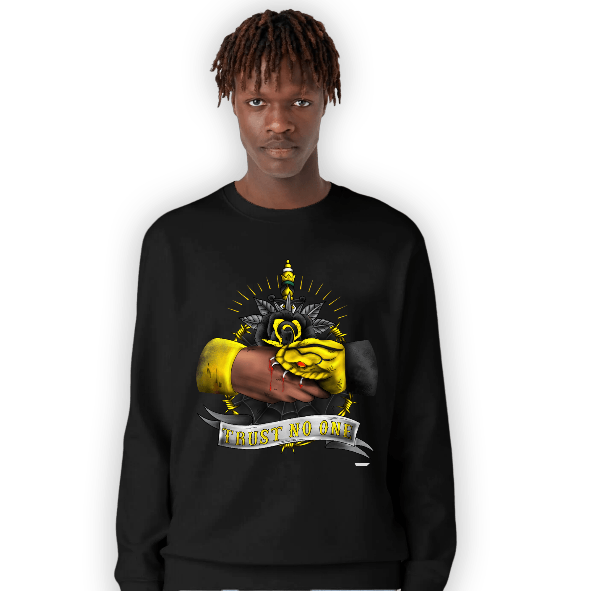 Thunder 4s Sweatshirt Match Trust No One Old School - NastyJamz