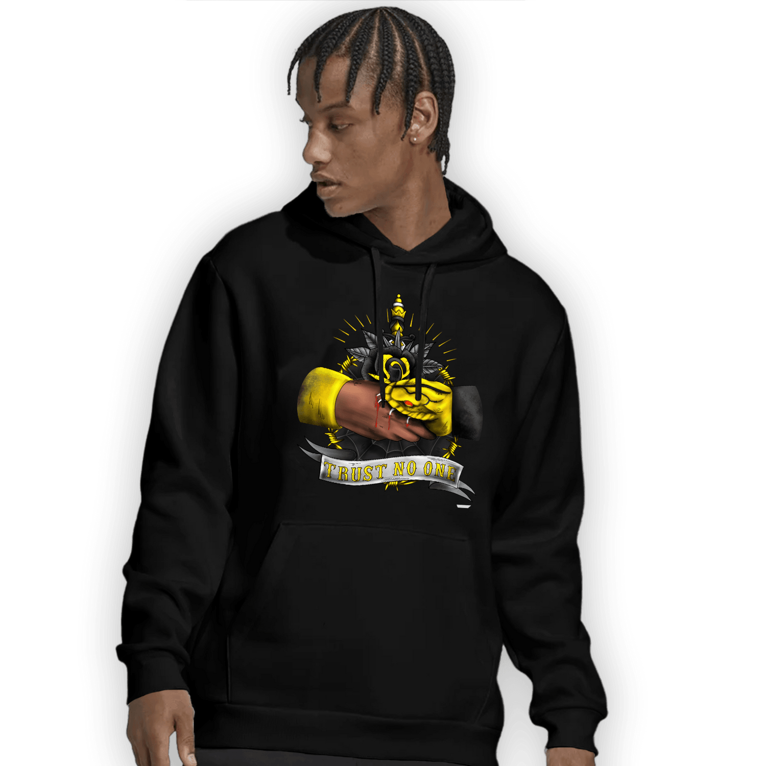 Thunder 4s Hoodie Match Trust No One Old School - NastyJamz