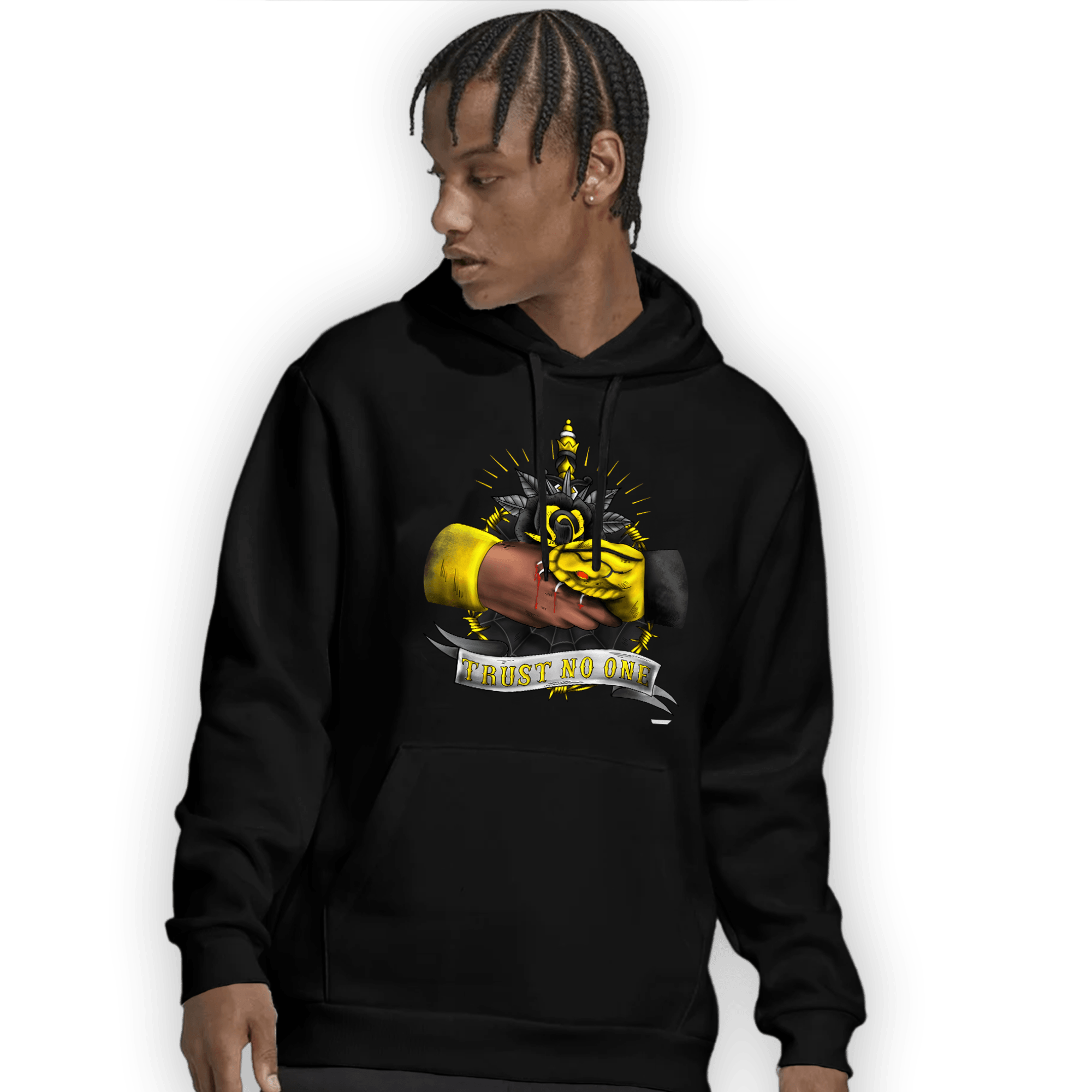 Thunder 4s Hoodie Match Trust No One Old School - NastyJamz