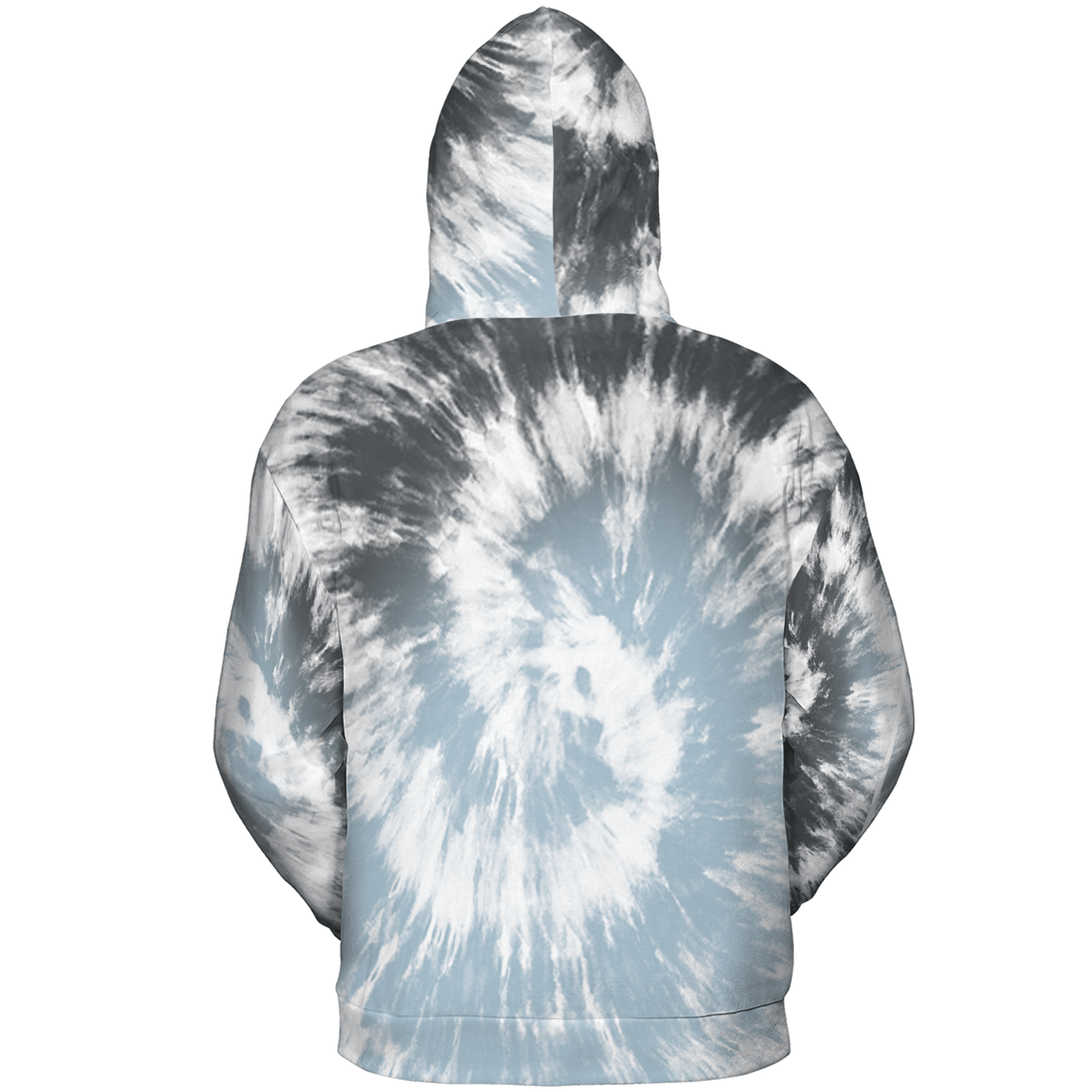 Blue Grey 13s Hoodie Match Tye Dye 3D All-Over Print Spiral - NastyJamz
