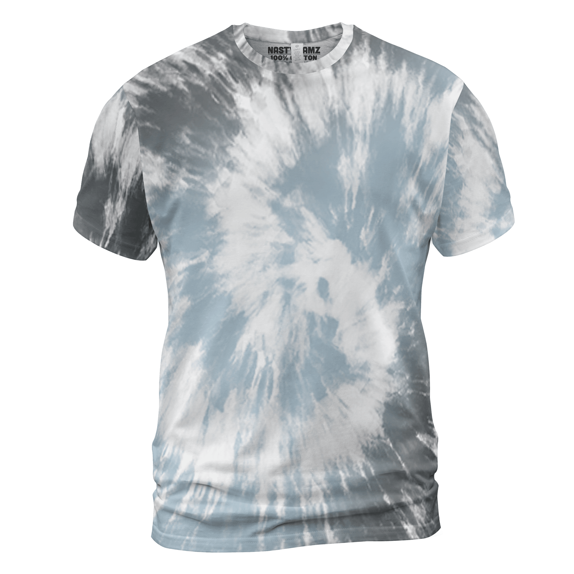 Blue Grey 13s T Shirt Match Tye Dye 3D All-Over Print Spiral - NastyJamz