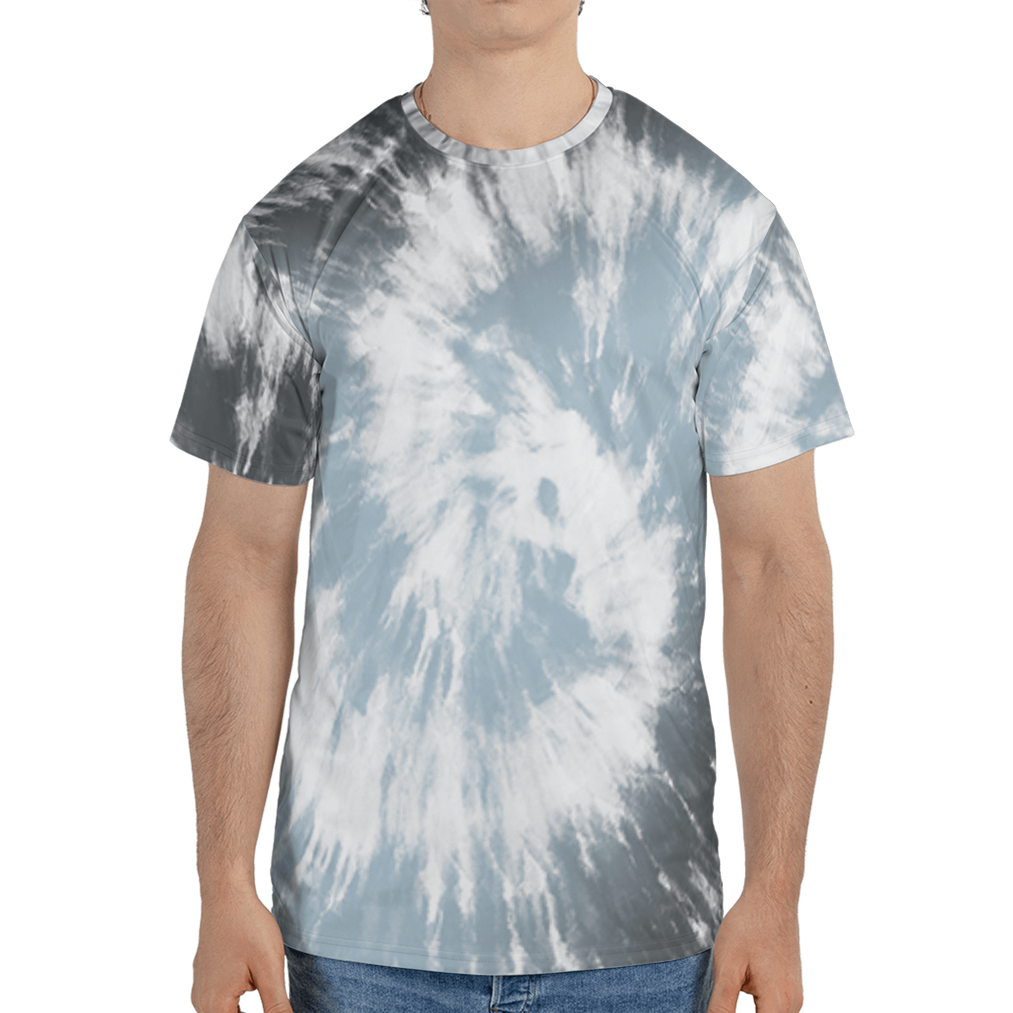Blue Grey 13s T Shirt Match Tye Dye 3D All-Over Print Spiral - NastyJamz