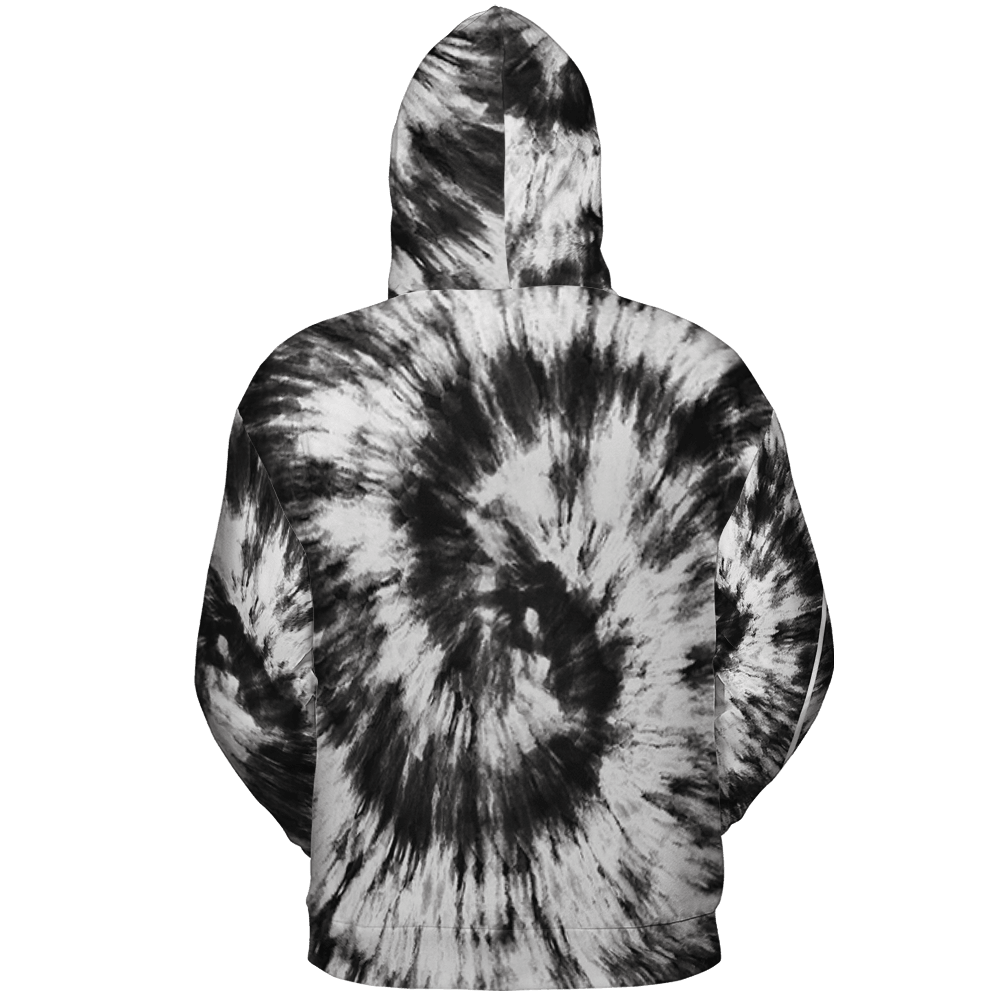 Retro High OG Black White 1s Hoodie Match Tye Dye 3D All-Over Print Spiral - NastyJamz