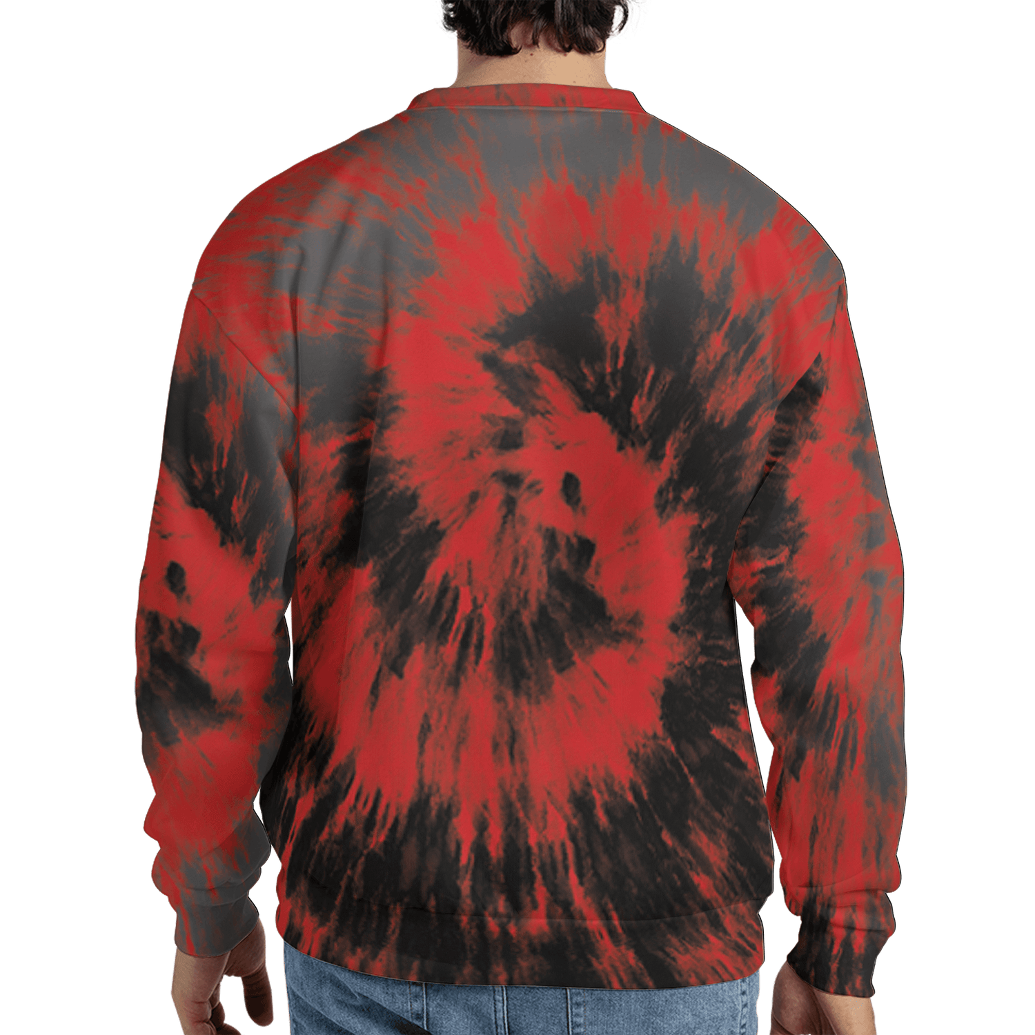 Bred Reimagined 4s Sweatshirt Match Tye Dye 3D All-Over Print Spiral - NastyJamz