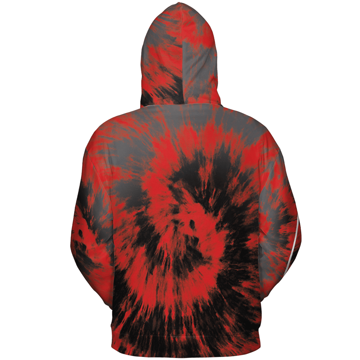 Bred Reimagined 4s Hoodie Match Tye Dye 3D All-Over Print Spiral - NastyJamz