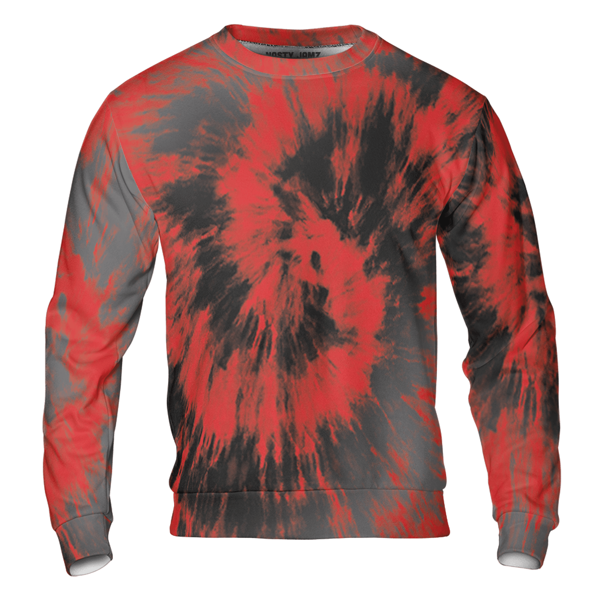 Bred Reimagined 4s Sweatshirt Match Tye Dye 3D All-Over Print Spiral - NastyJamz