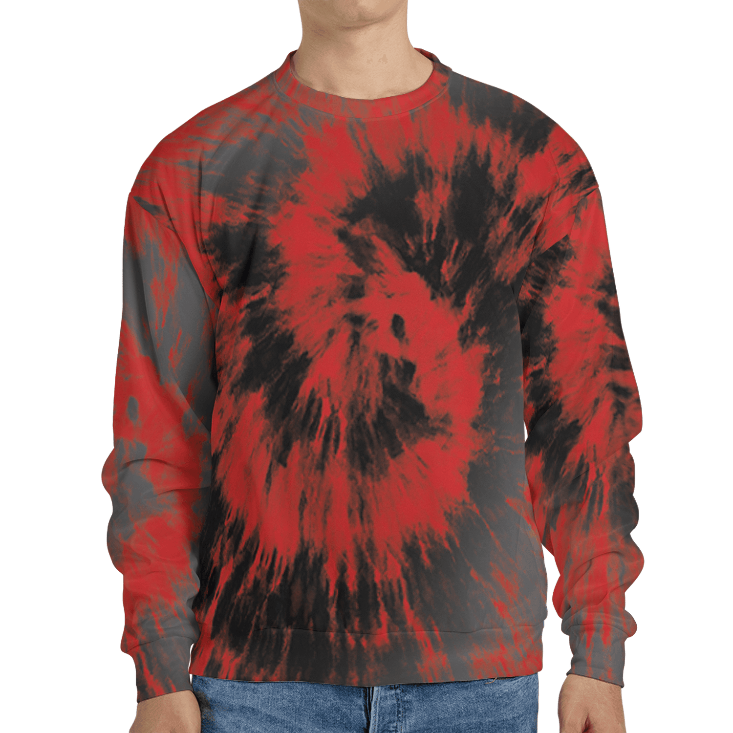 Bred Reimagined 4s Sweatshirt Match Tye Dye 3D All-Over Print Spiral - NastyJamz