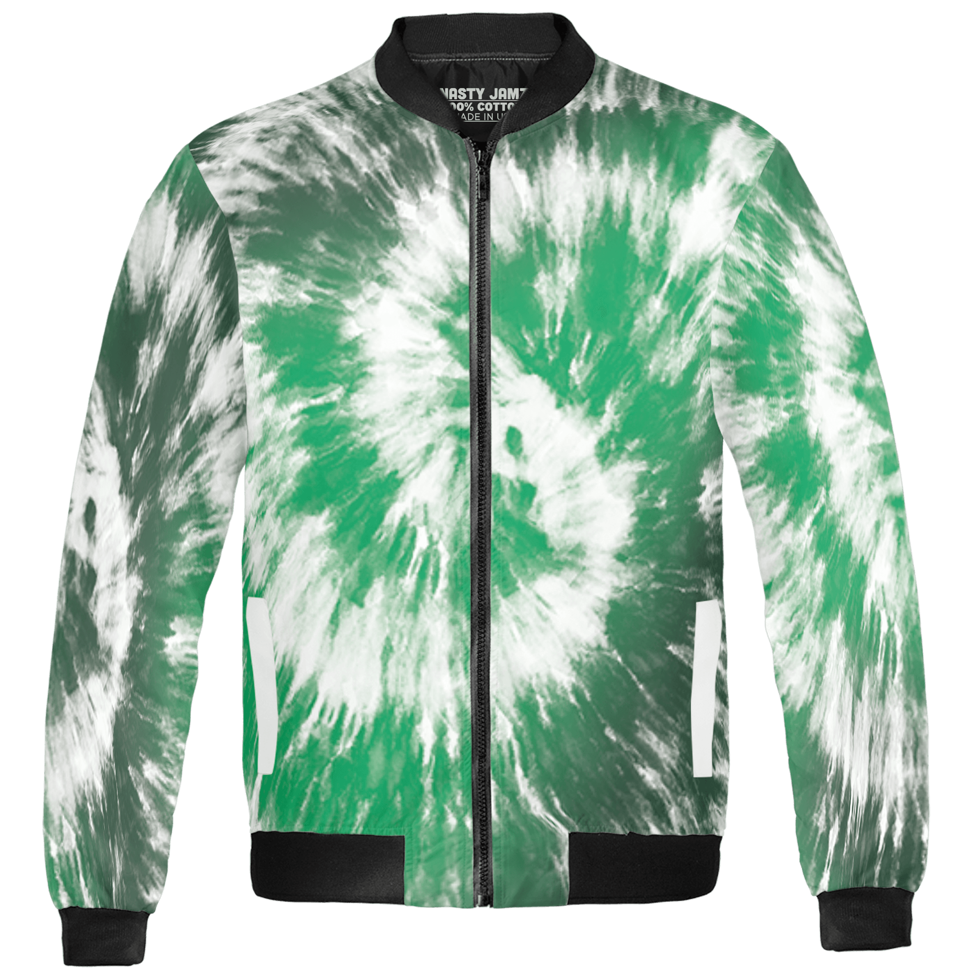 Lucky Green 5s Jacket Match Tye Dye 3D All-Over Print Spiral - NastyJamz