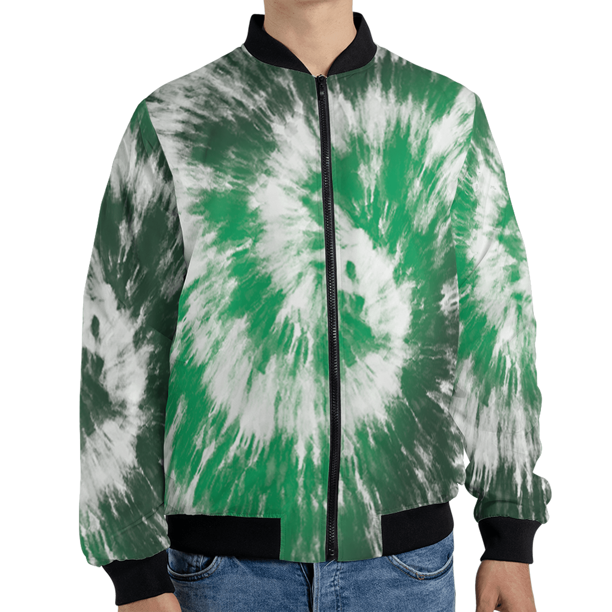 Lucky Green 5s Jacket Match Tye Dye 3D All-Over Print Spiral - NastyJamz