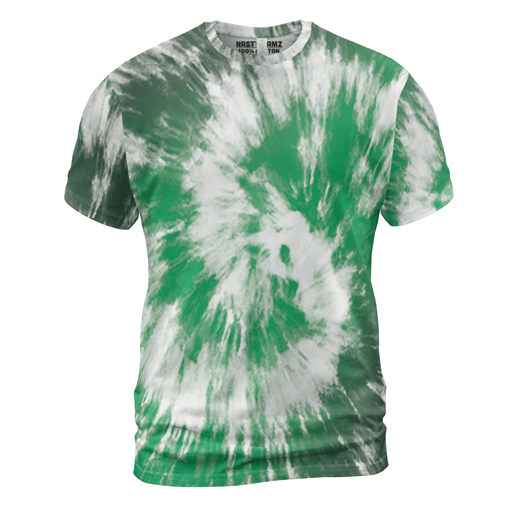 Lucky Green 5s T Shirt Match Tye Dye 3D All-Over Print Spiral - NastyJamz