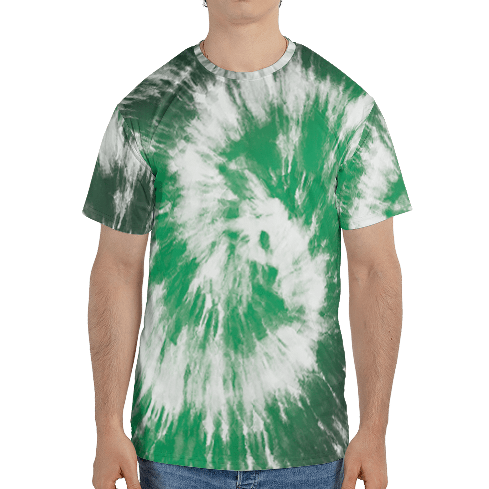 Lucky Green 5s T Shirt Match Tye Dye 3D All-Over Print Spiral - NastyJamz