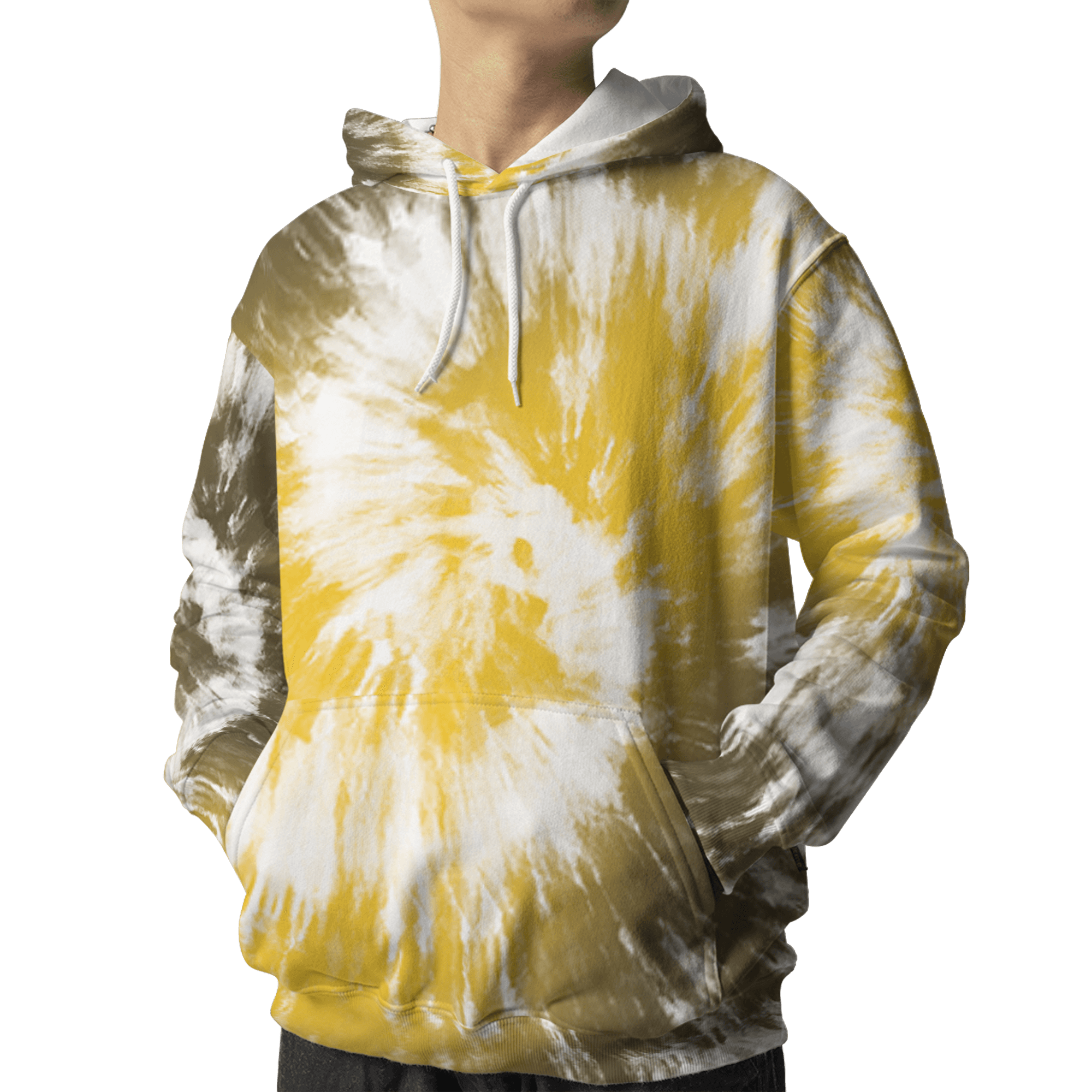 Yellow Ochre 6s Hoodie Match Tye Dye 3D All-Over Print Spiral - NastyJamz