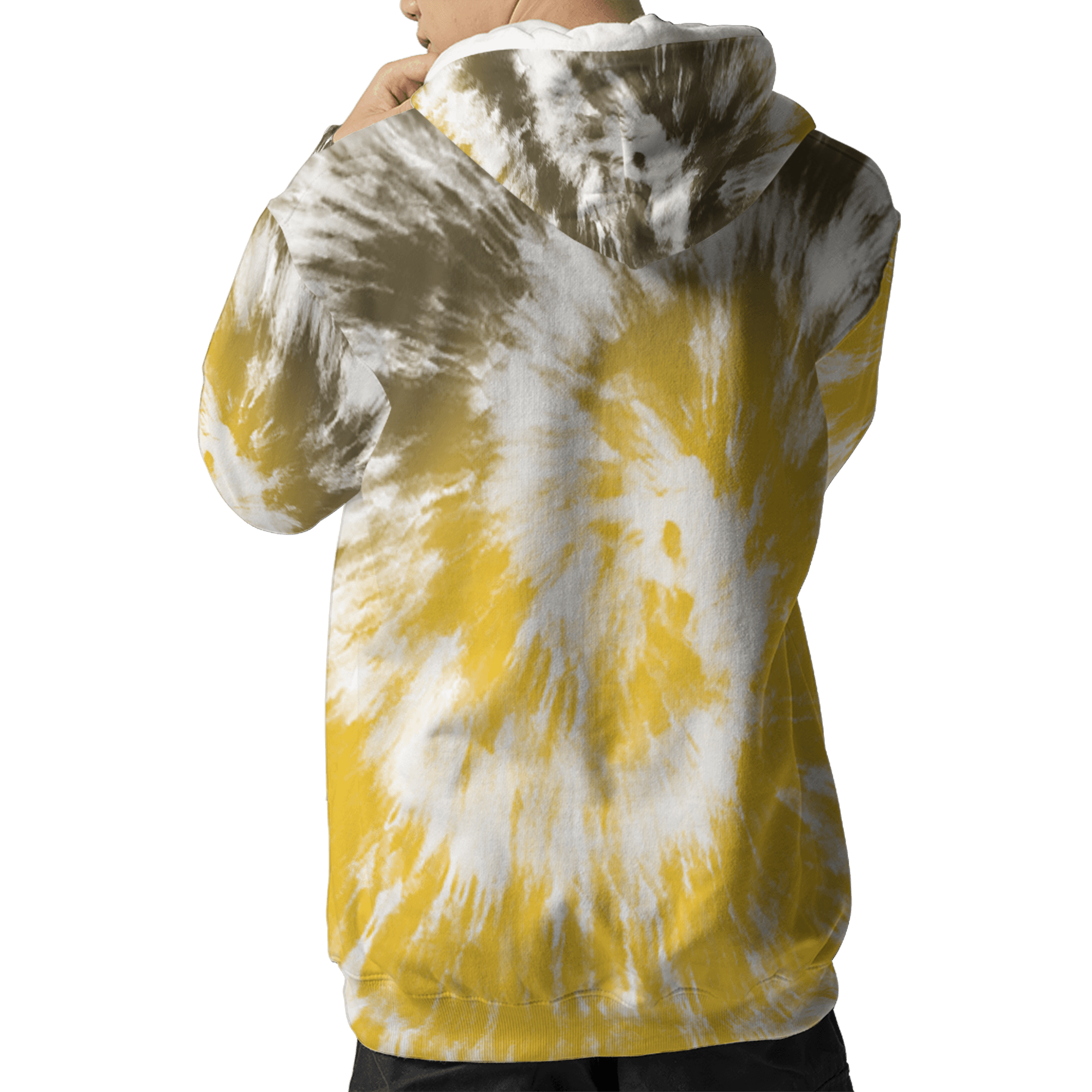 Yellow Ochre 6s Hoodie Match Tye Dye 3D All-Over Print Spiral - NastyJamz
