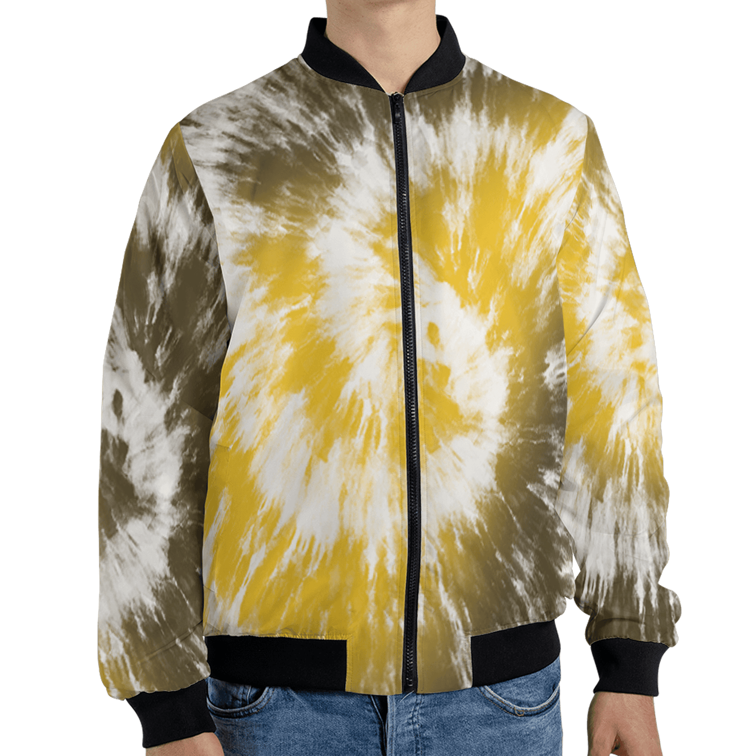 Yellow Ochre 6s Jacket Match Tye Dye 3D All-Over Print Spiral - NastyJamz