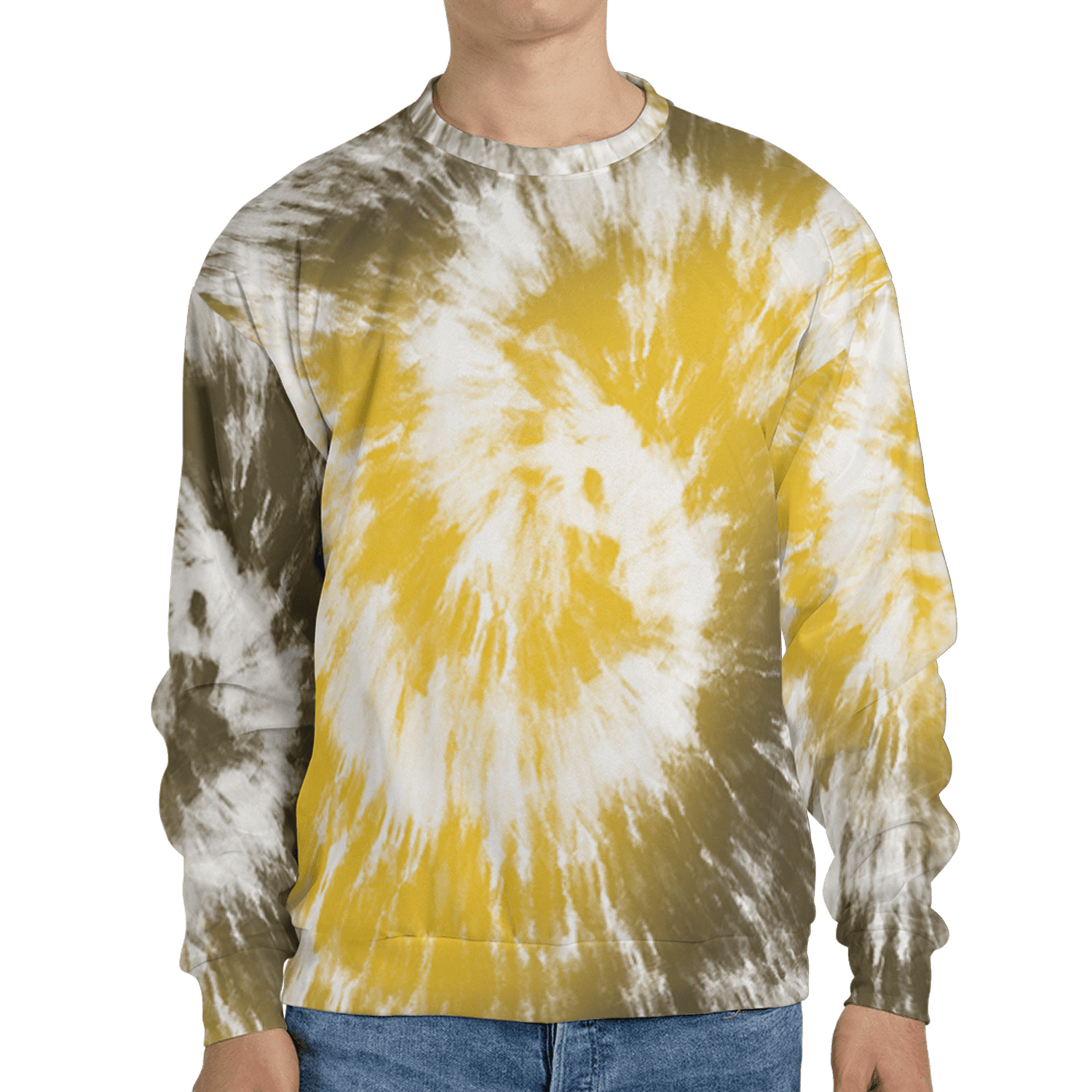 Yellow Ochre 6s Sweatshirt Match Tye Dye 3D All-Over Print Spiral - NastyJamz