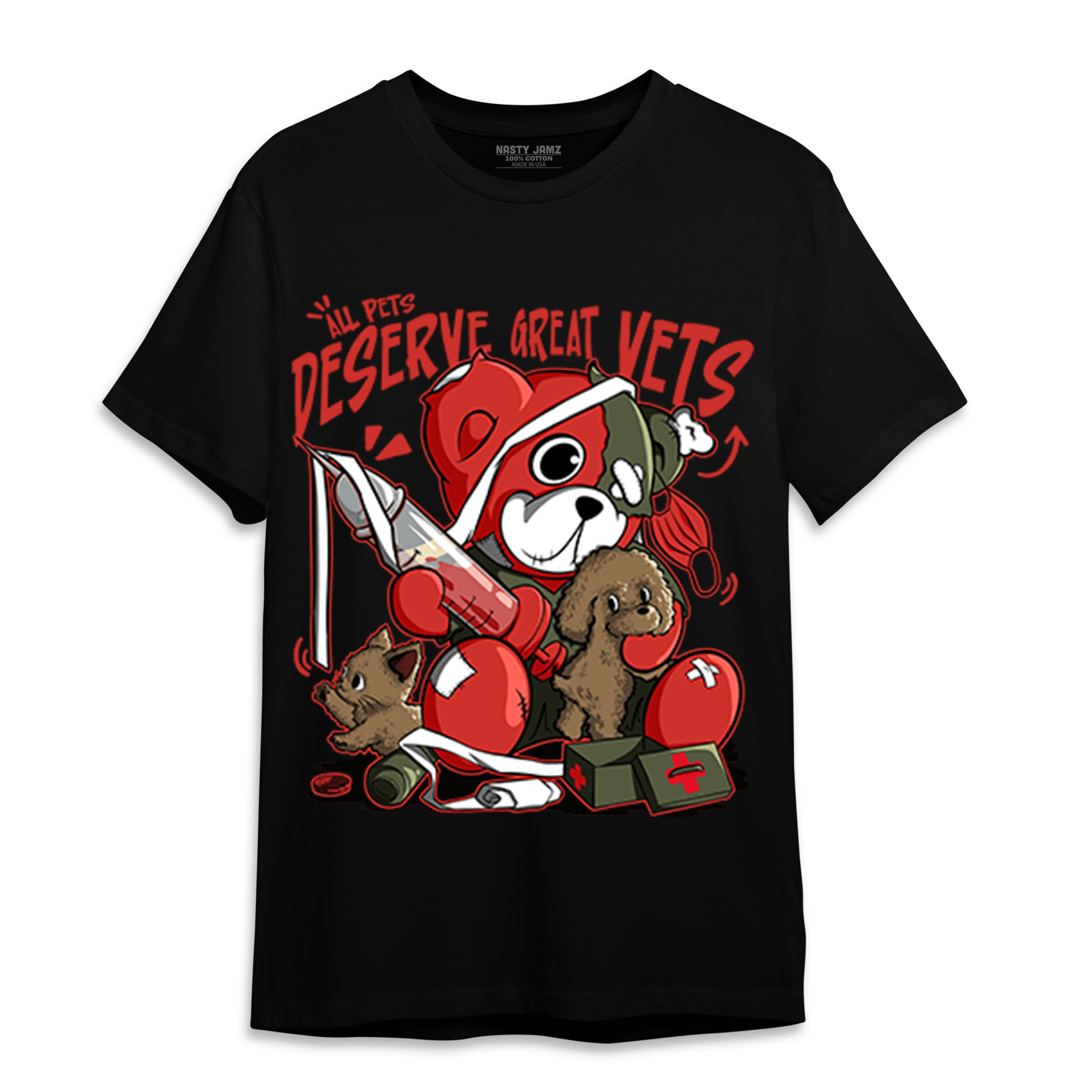 Dunk Low Mystic Red T Shirt Match Veterinary BER - NastyJamz