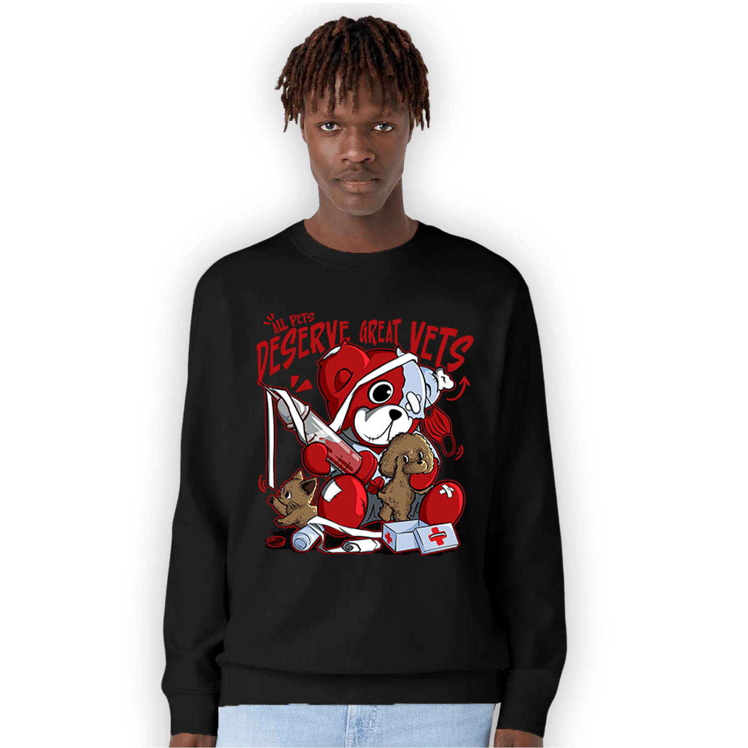 Cherry 11s Sweatshirt Match Veterinary BER - NastyJamz