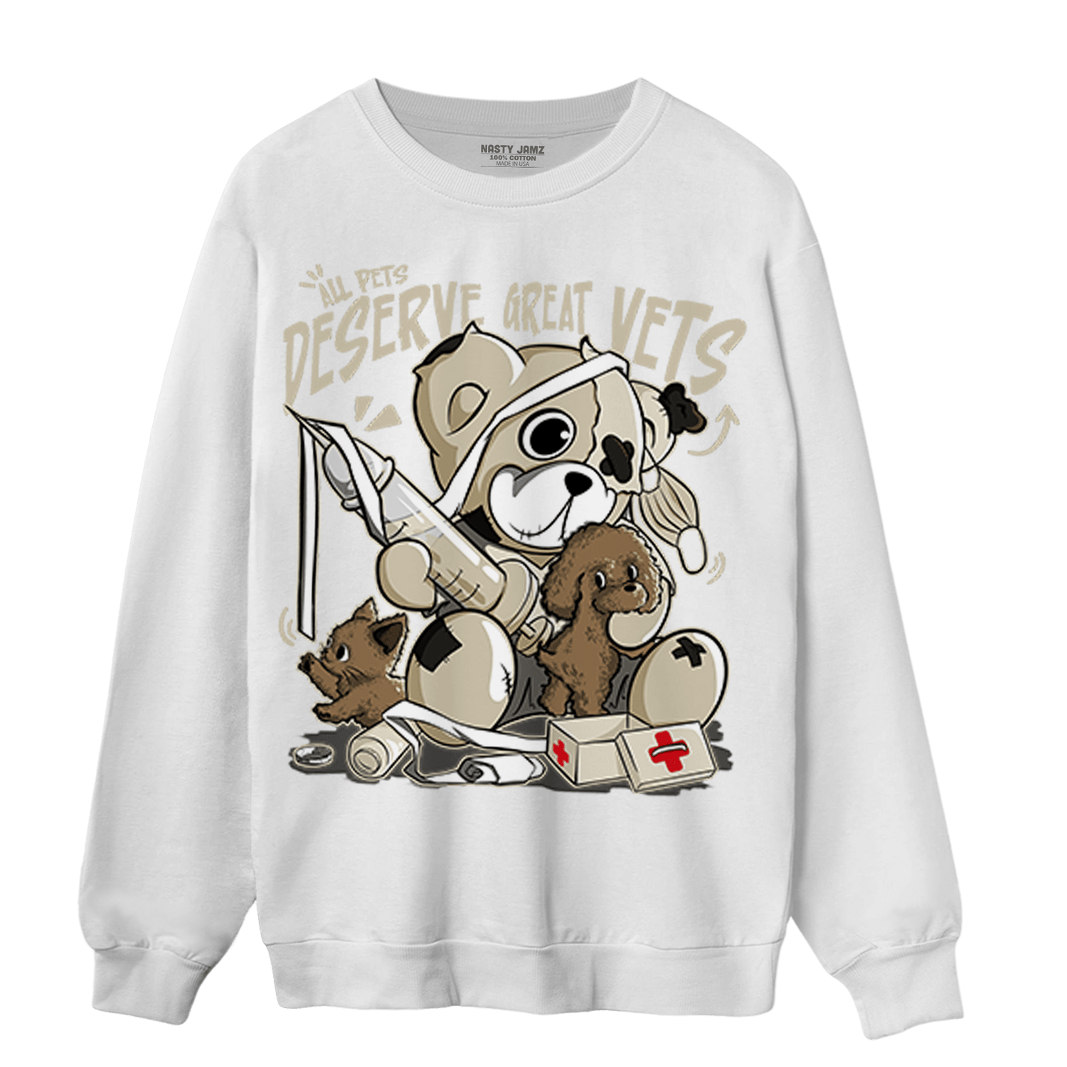 Gratitude 11s Sweatshirt Match Veterinary BER - NastyJamz