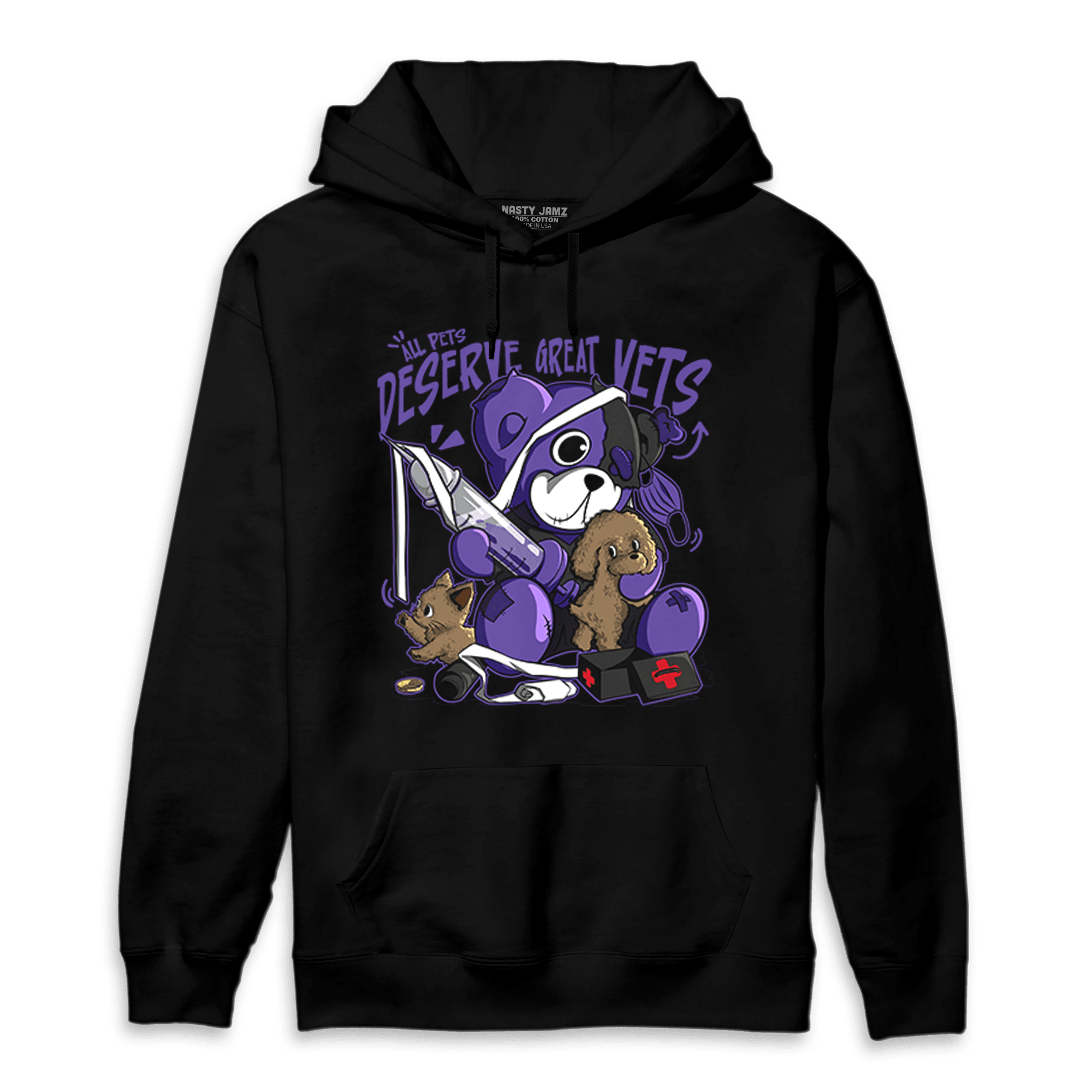 Field Purple 12s Hoodie Match Veterinary BER - NastyJamz