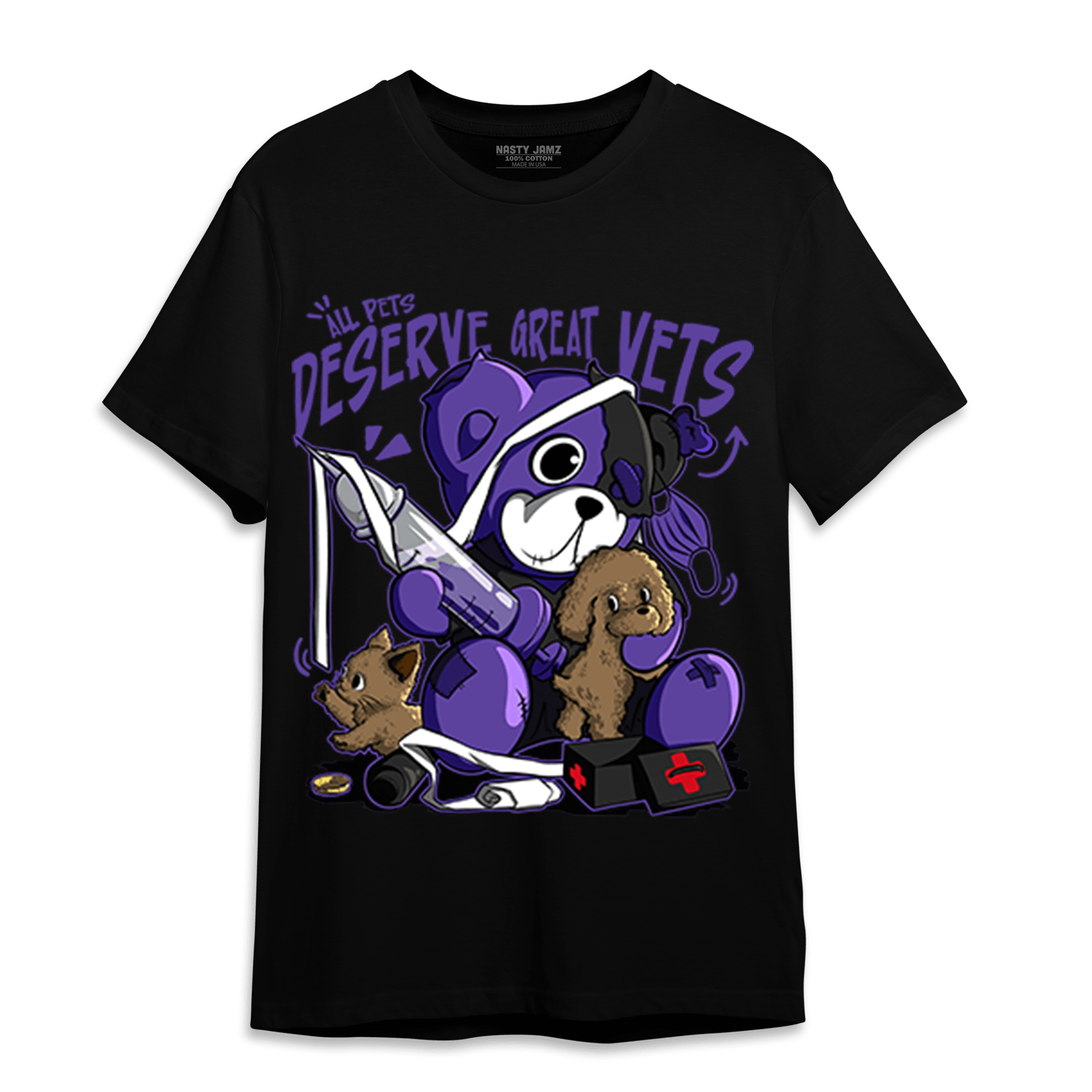 Field Purple 12s T Shirt Match Veterinary BER - NastyJamz