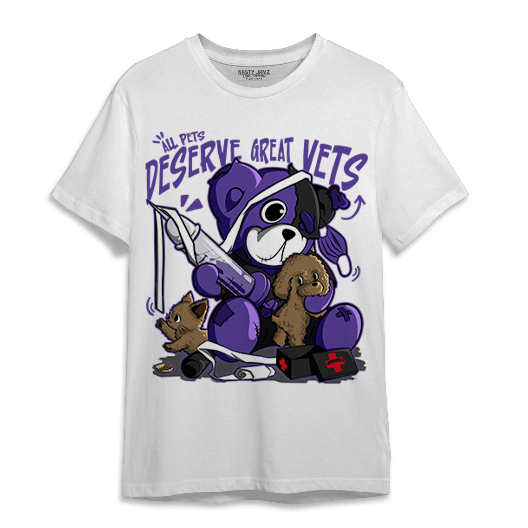 Field Purple 12s T Shirt Match Veterinary BER - NastyJamz
