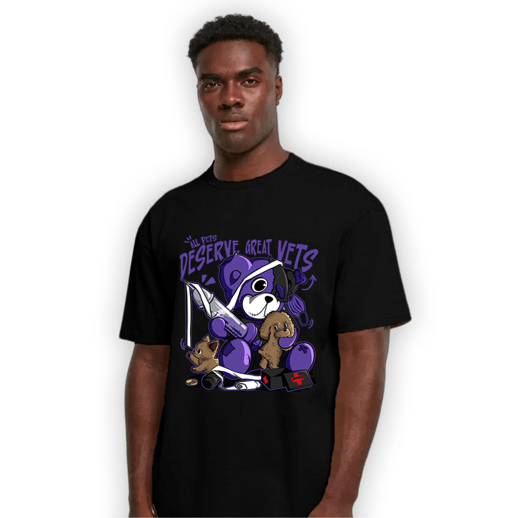 Field Purple 12s T Shirt Match Veterinary BER - NastyJamz