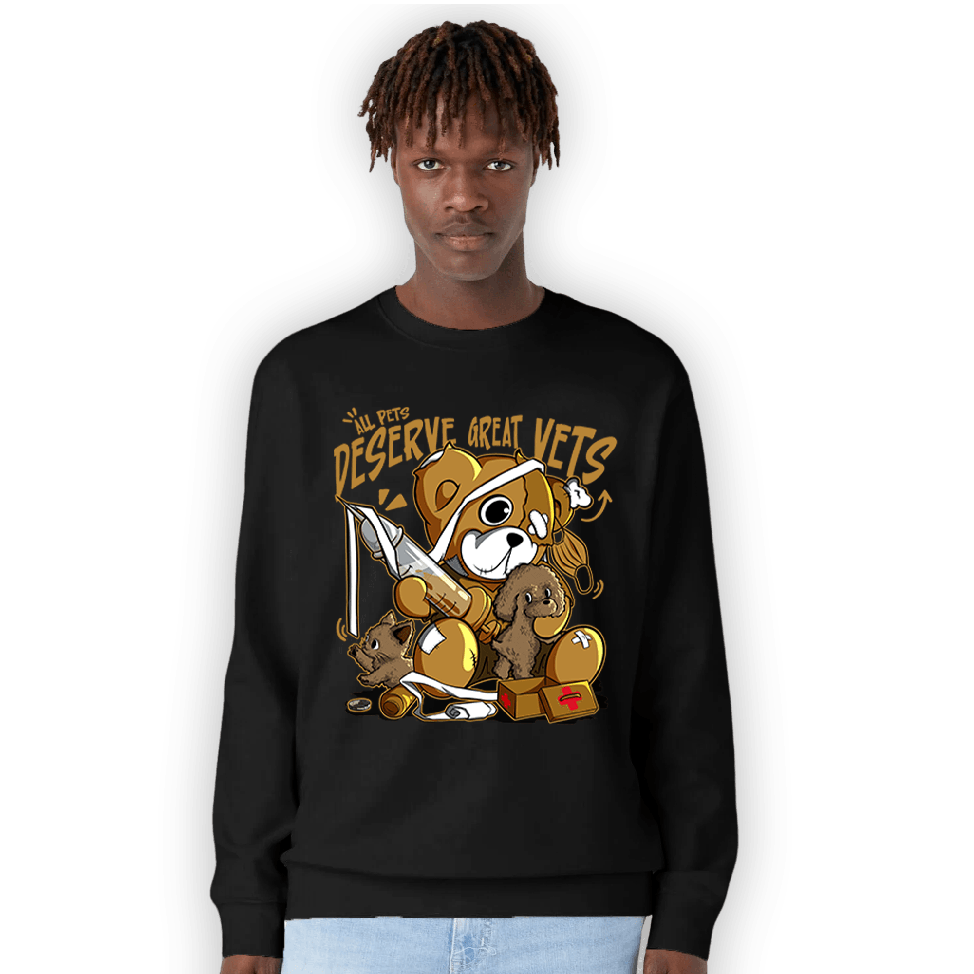 Wheat 13s Sweatshirt Match Veterinary BER - NastyJamz