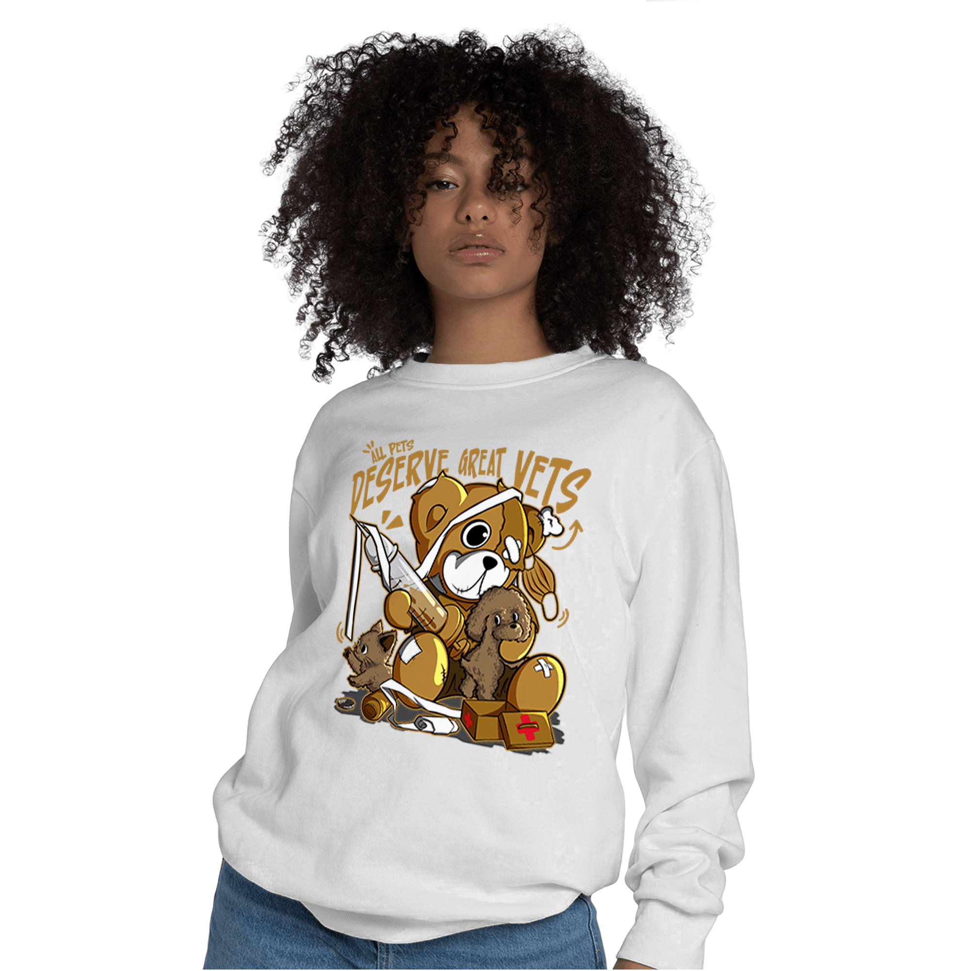 Wheat 13s Sweatshirt Match Veterinary BER - NastyJamz