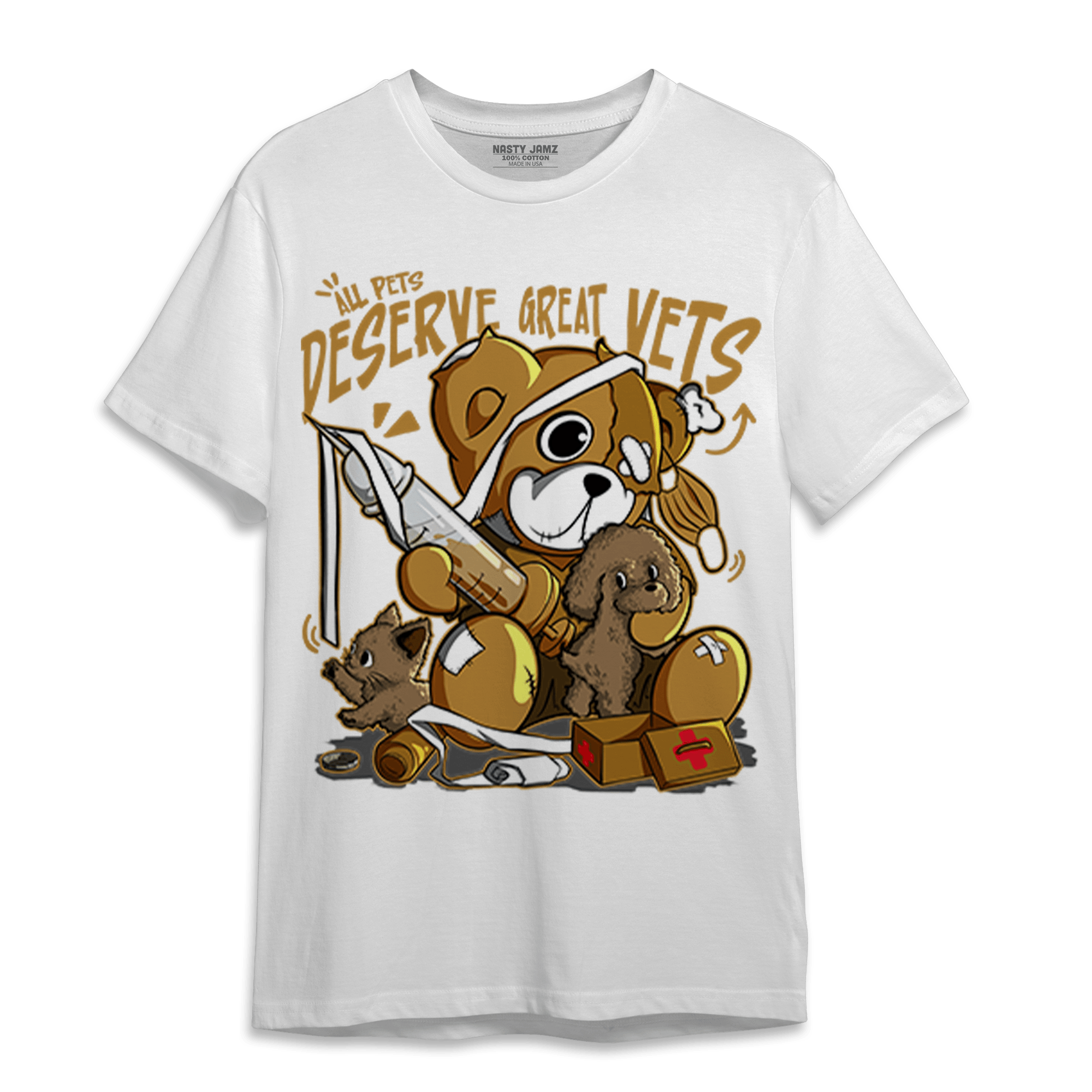 Wheat 13s T Shirt Match Veterinary BER - NastyJamz