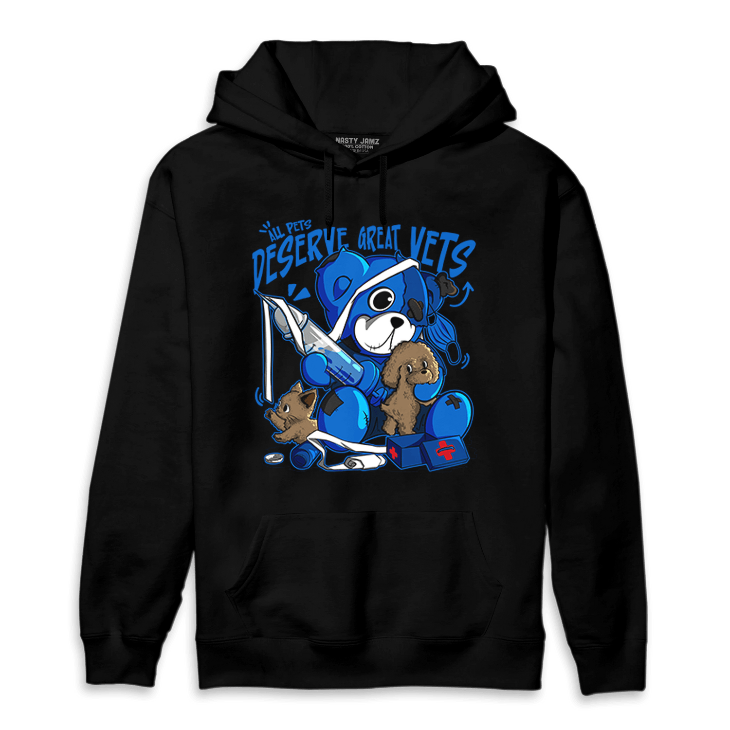 Royal Reimagined 1s Hoodie Match Veterinary BER - NastyJamz