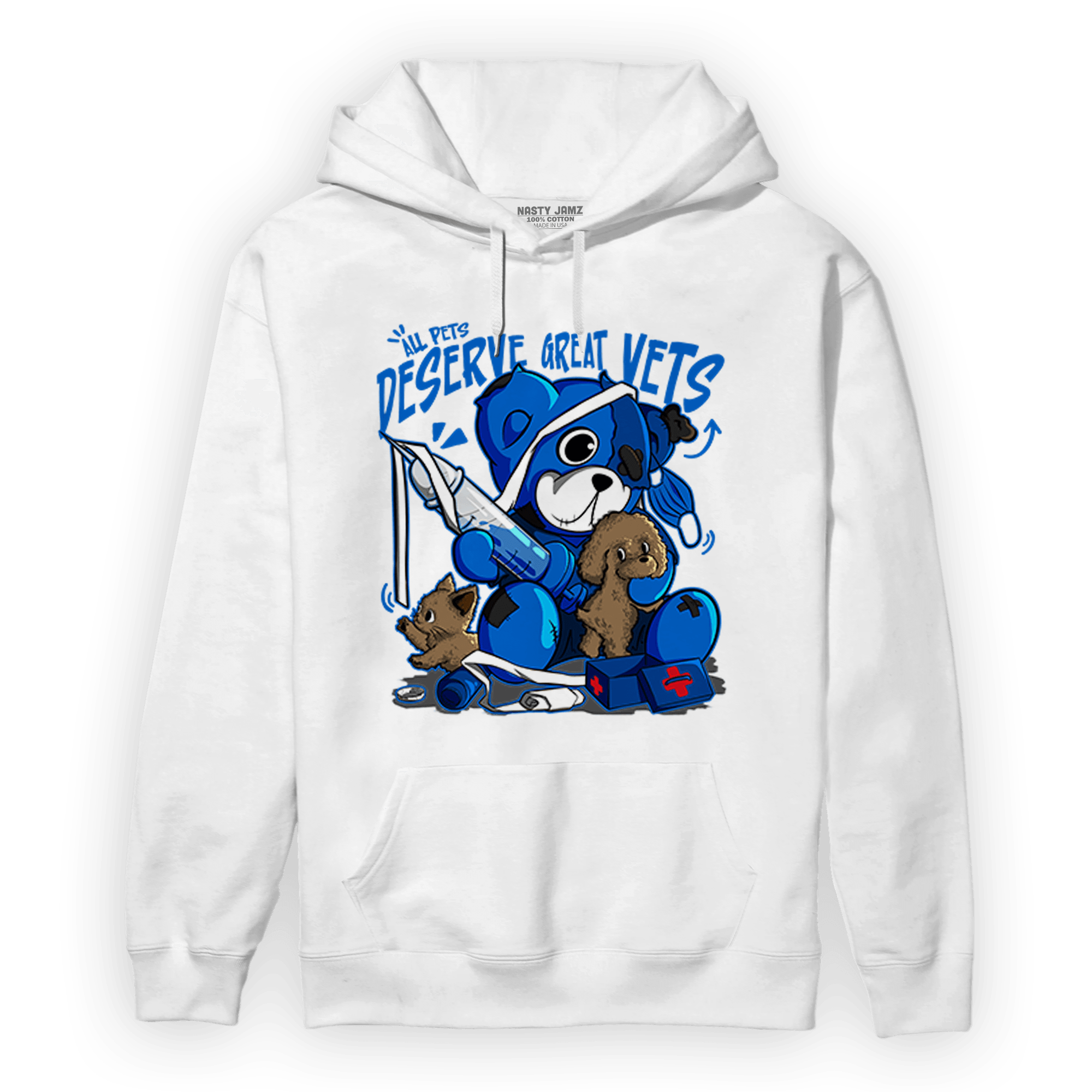 Royal Reimagined 1s Hoodie Match Veterinary BER - NastyJamz