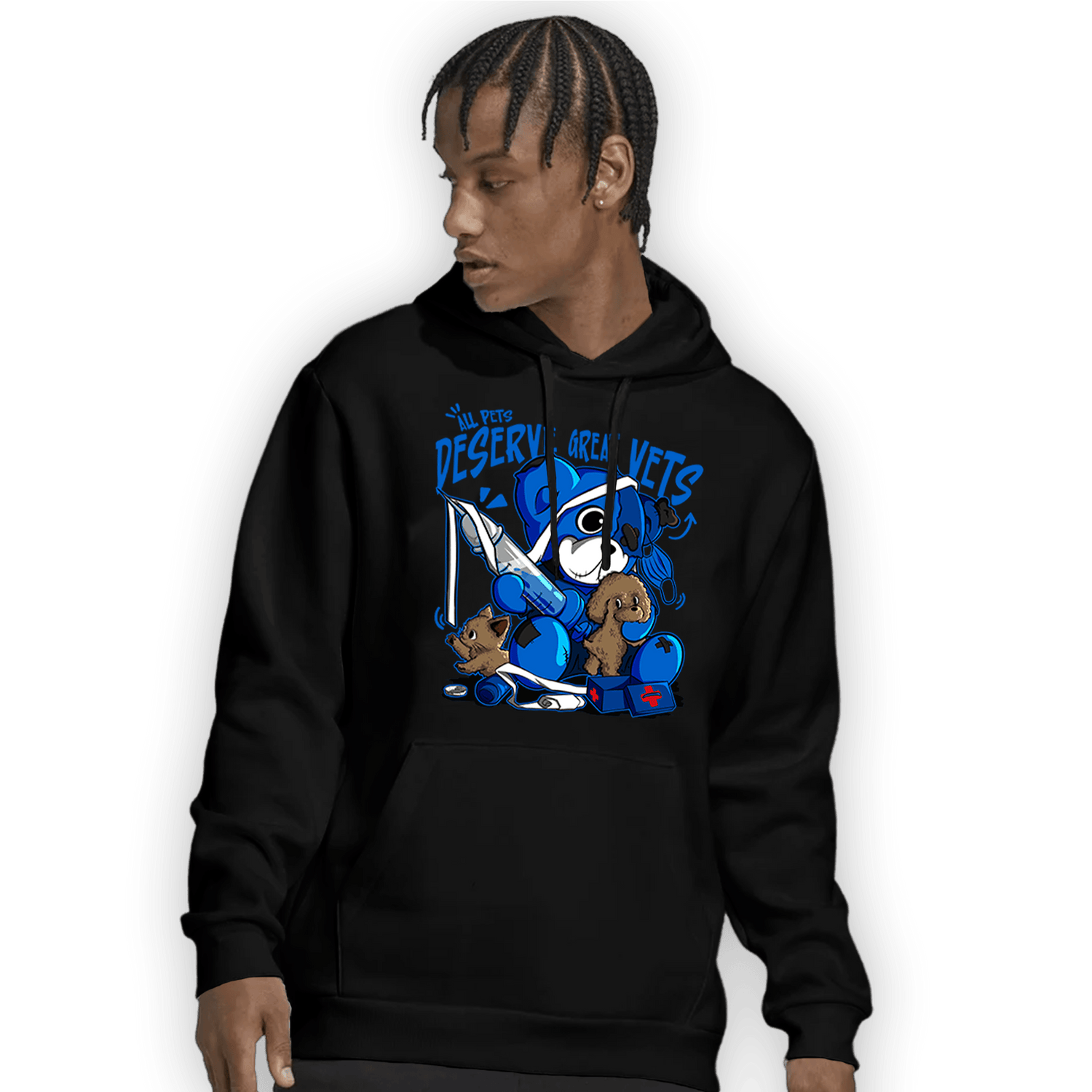 Royal Reimagined 1s Hoodie Match Veterinary BER - NastyJamz