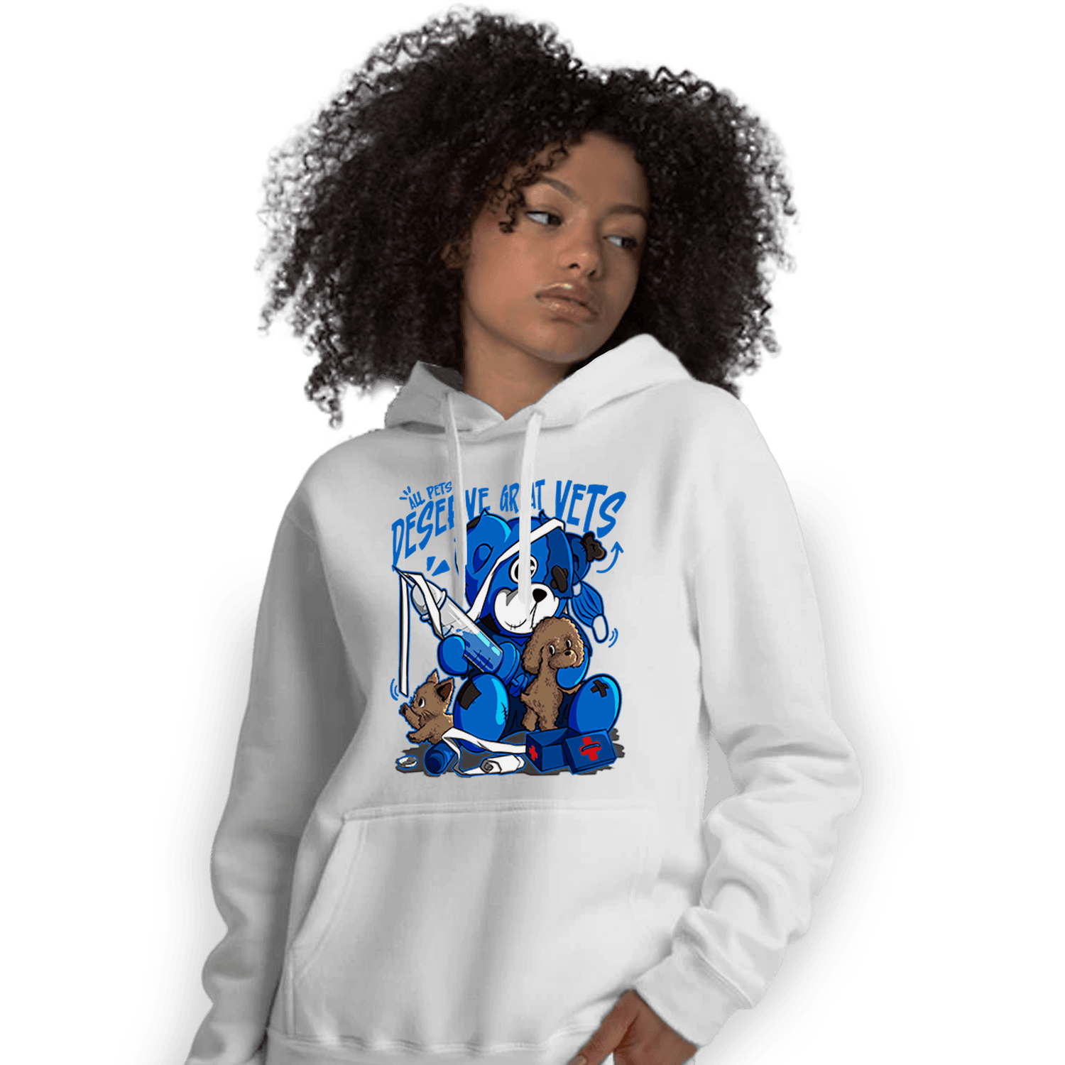Royal Reimagined 1s Hoodie Match Veterinary BER - NastyJamz