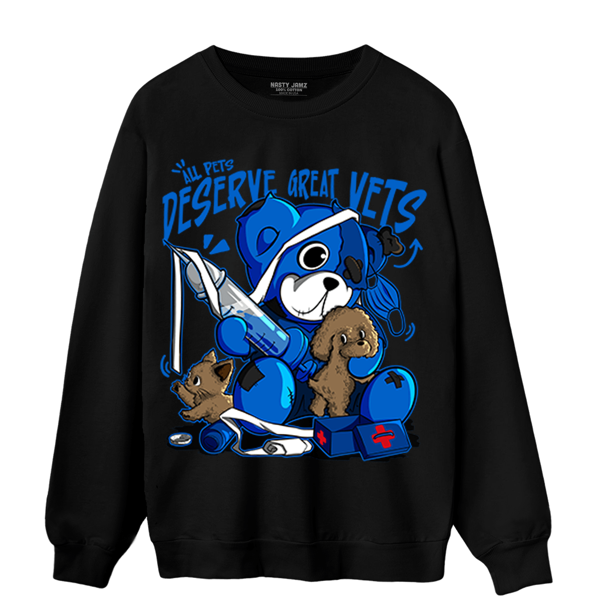 Royal Reimagined 1s Sweatshirt Match Veterinary BER - NastyJamz
