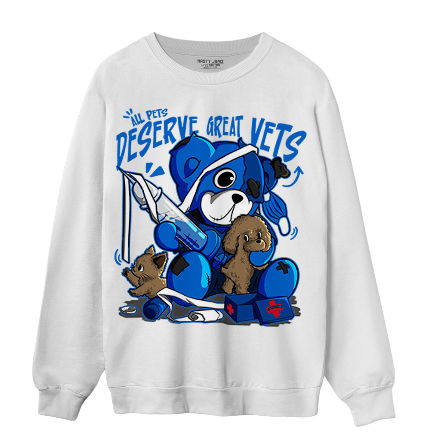 Royal Reimagined 1s Sweatshirt Match Veterinary BER - NastyJamz