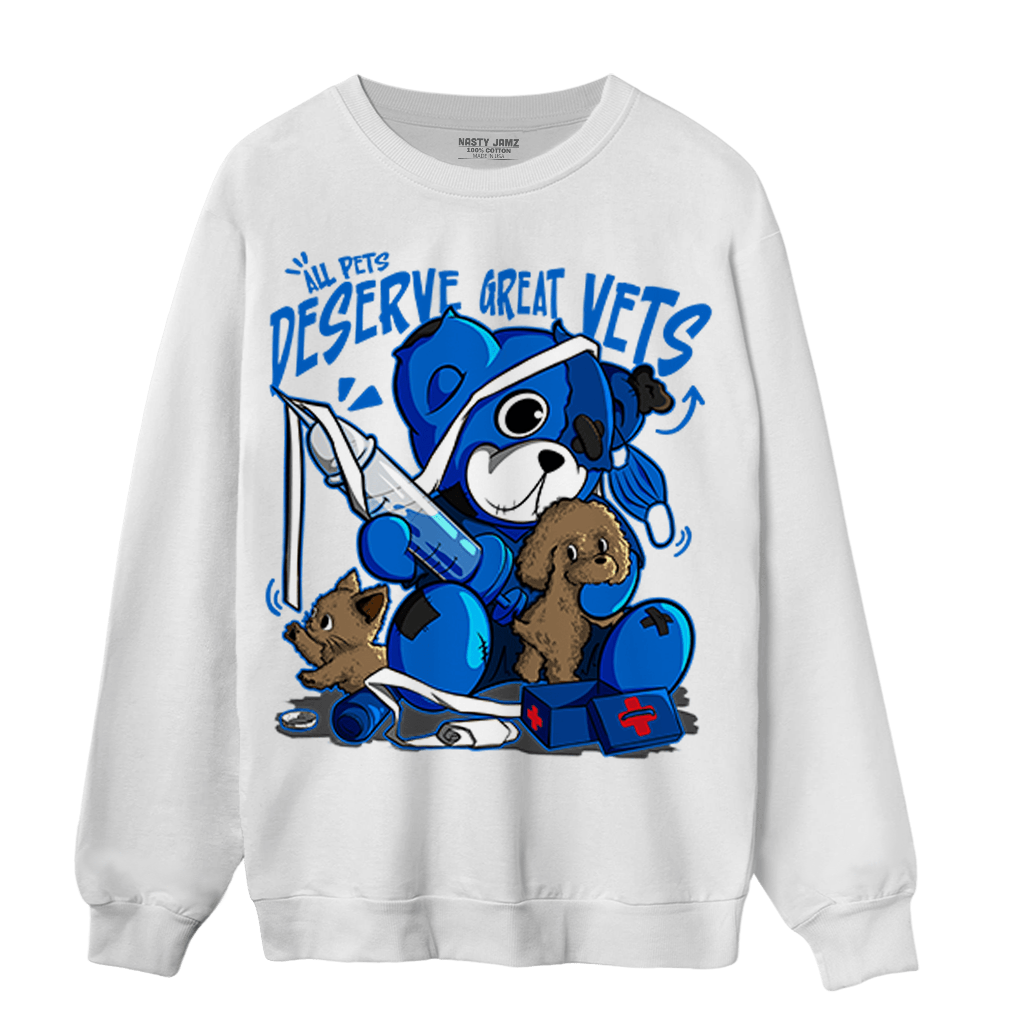 Royal Reimagined 1s Sweatshirt Match Veterinary BER - NastyJamz