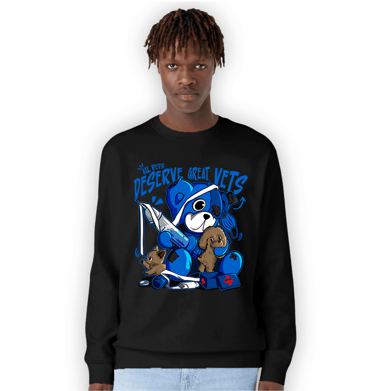 Royal Reimagined 1s Sweatshirt Match Veterinary BER - NastyJamz